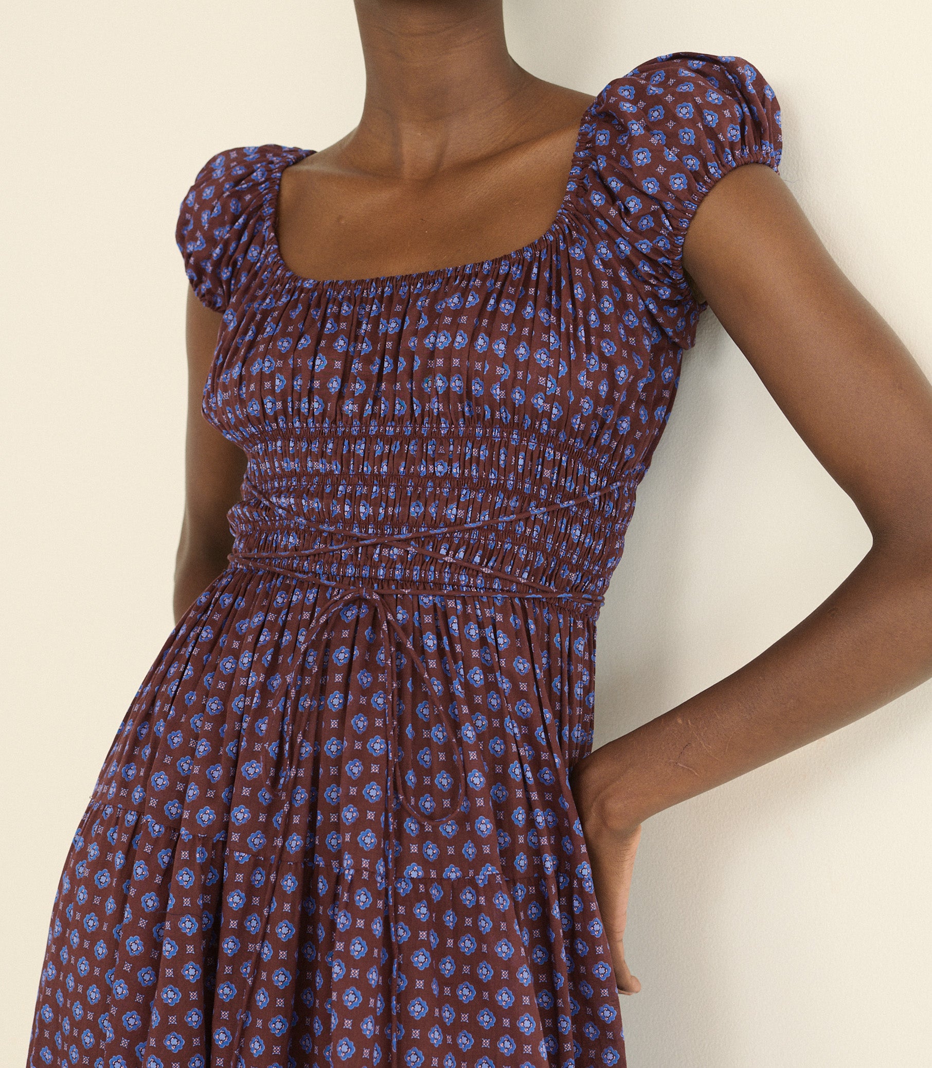 QUINELLE DRESS -- MENORCA FOULARD view 8
