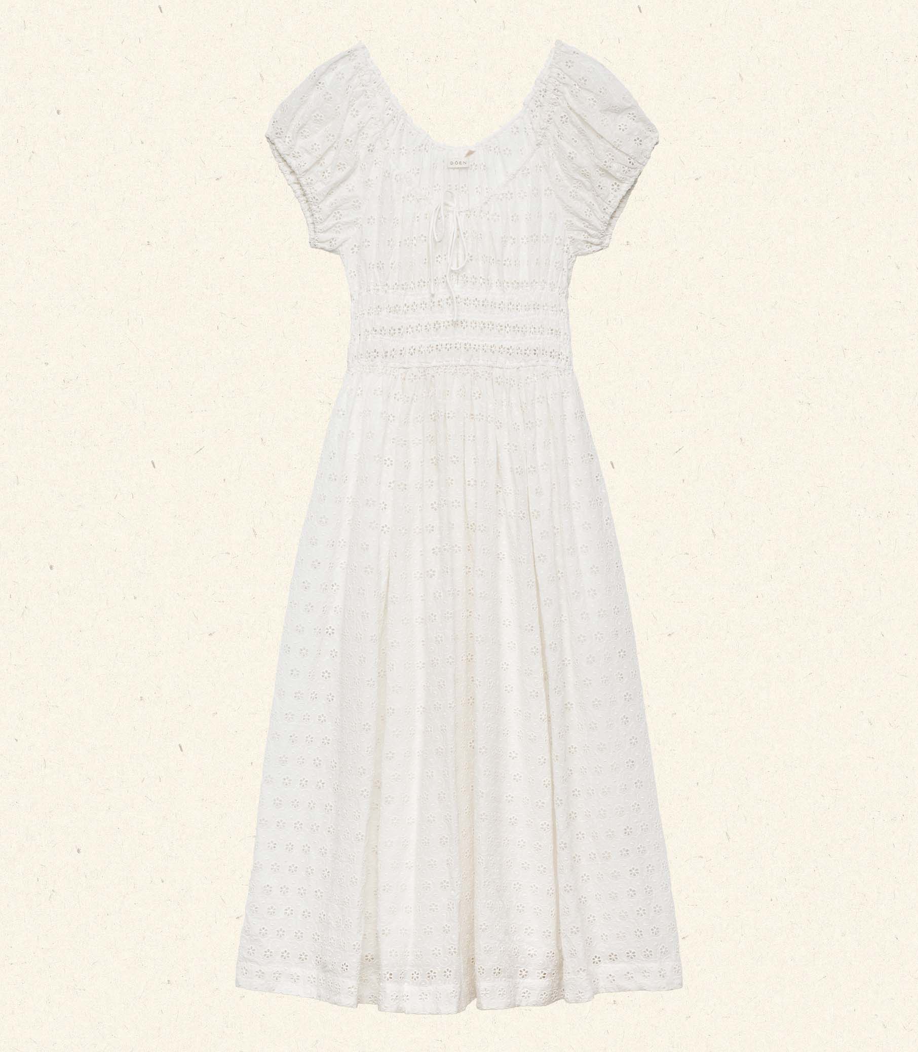 QUINN DRESS -- SALT EYELET view 4