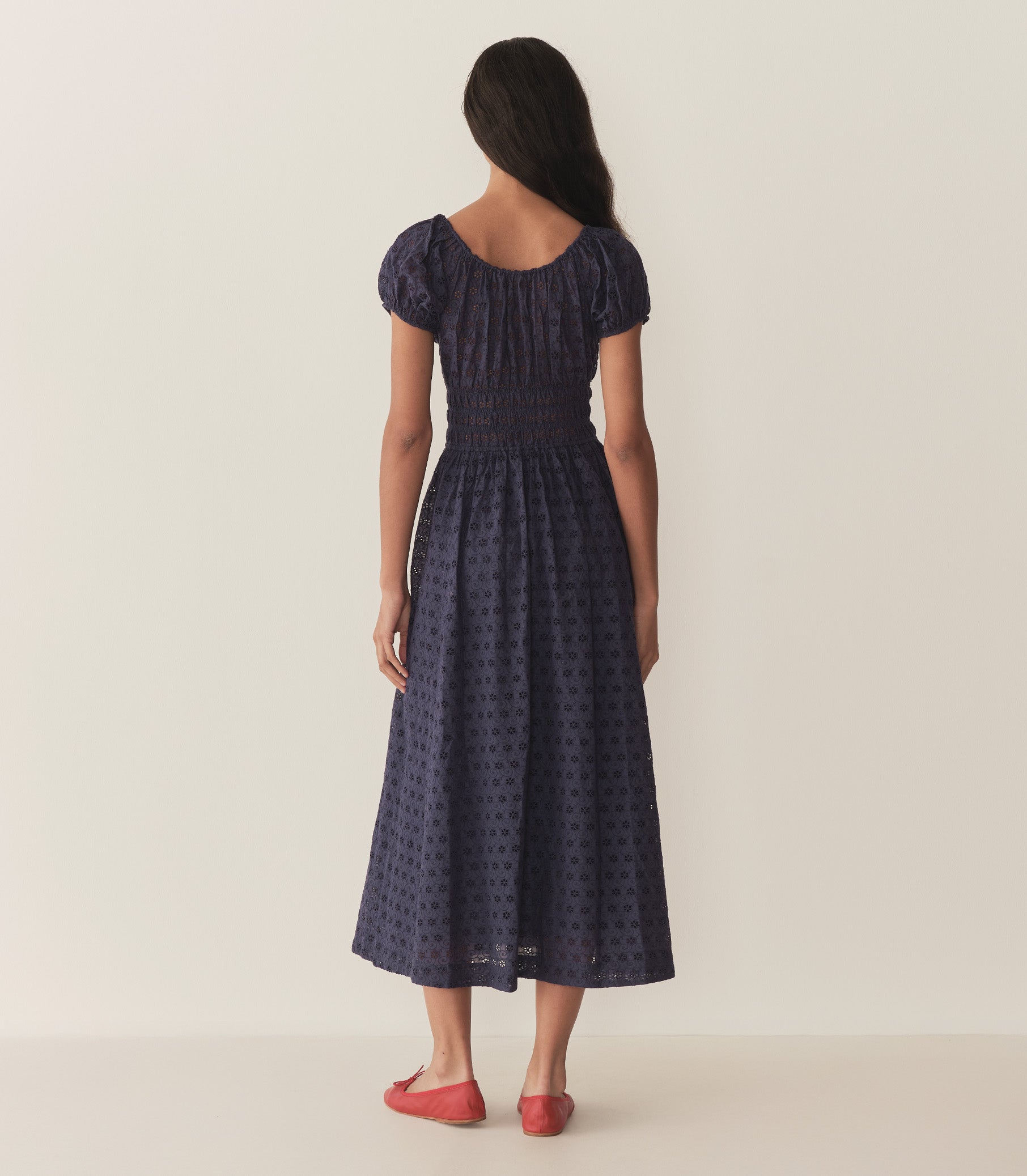 HMD -- QUINN DRESS -- ADRIATIC EYELET view 3
