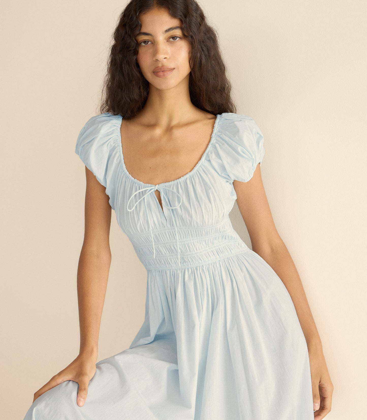 QUINN DRESS -- ALICE BLUE
