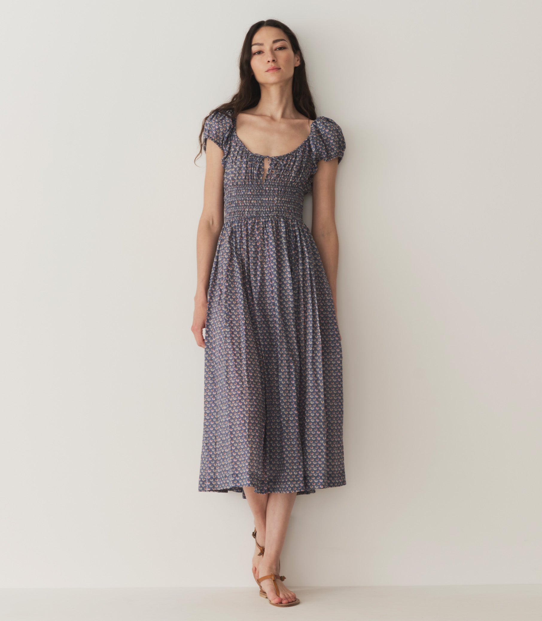 HMD -- QUINN DRESS -- DAHLIA IKAT view 1
