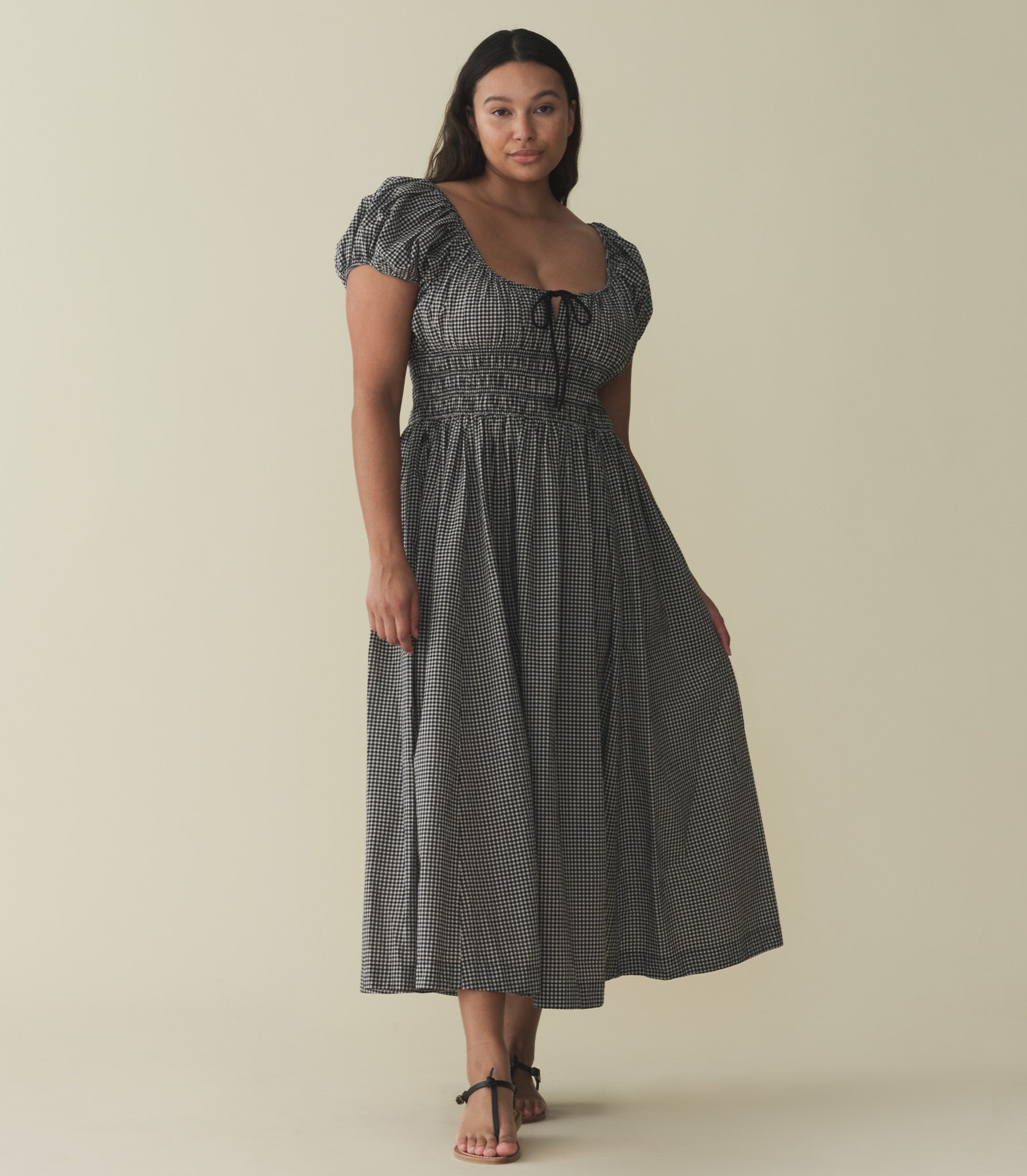 HMD -- QUINN DRESS -- LA MADDALENA GINGHAM view 5
