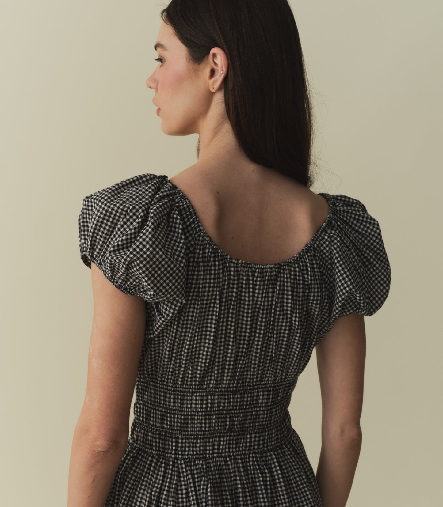 HMD -- QUINN DRESS -- LA MADDALENA GINGHAM