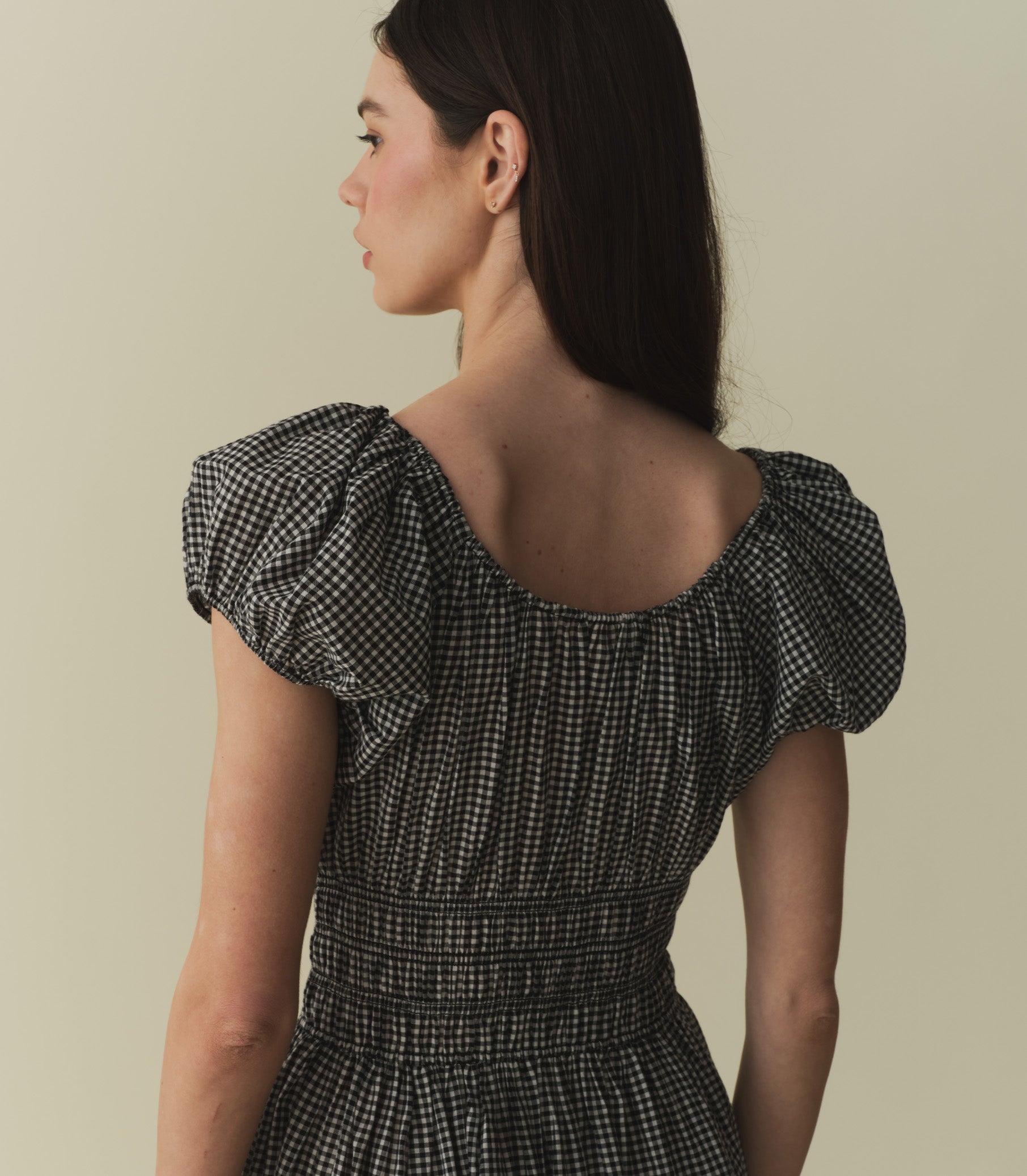 HMD -- QUINN DRESS -- LA MADDALENA GINGHAM view 3
