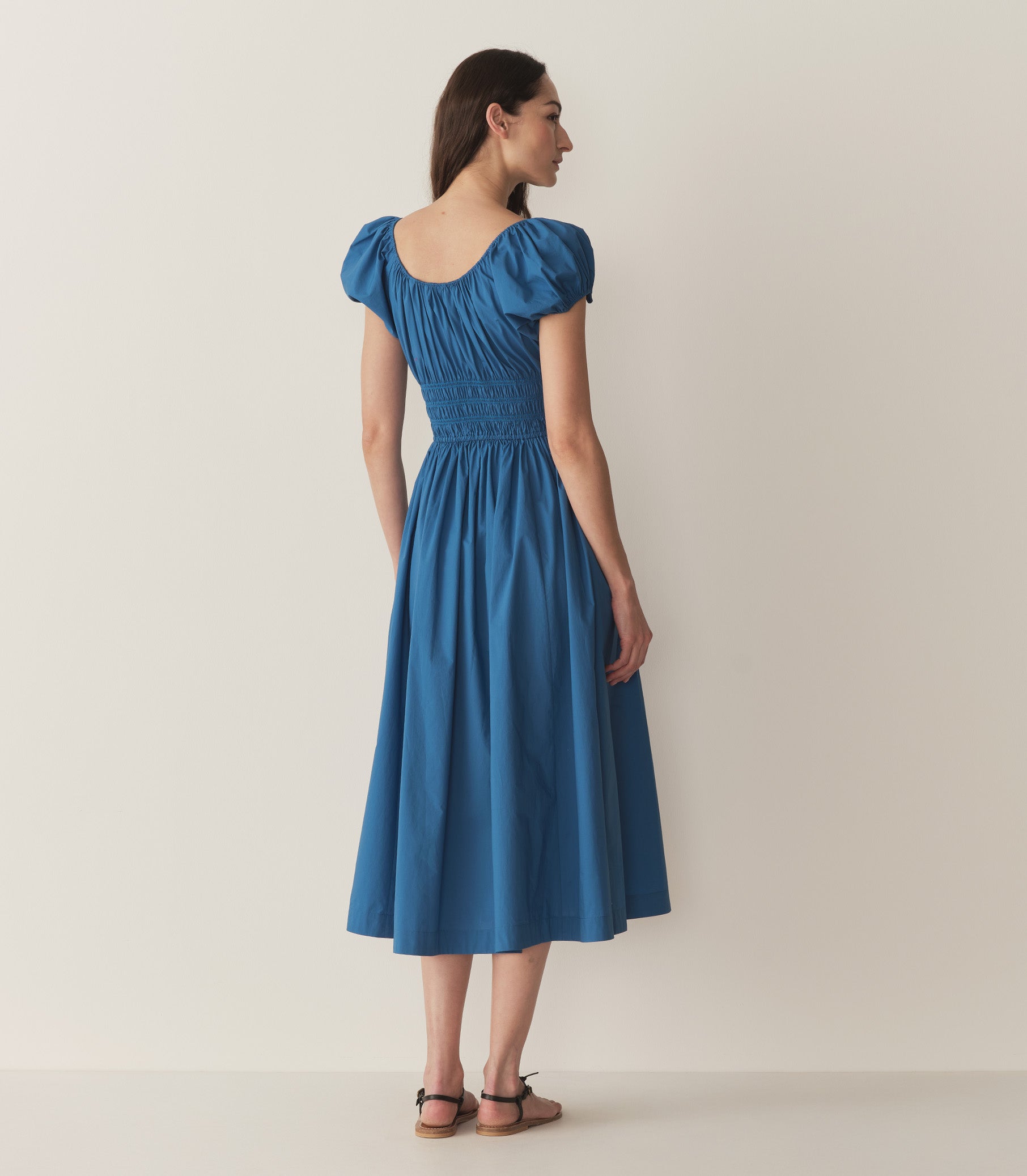 QUINN DRESS -- SOFT COBALT