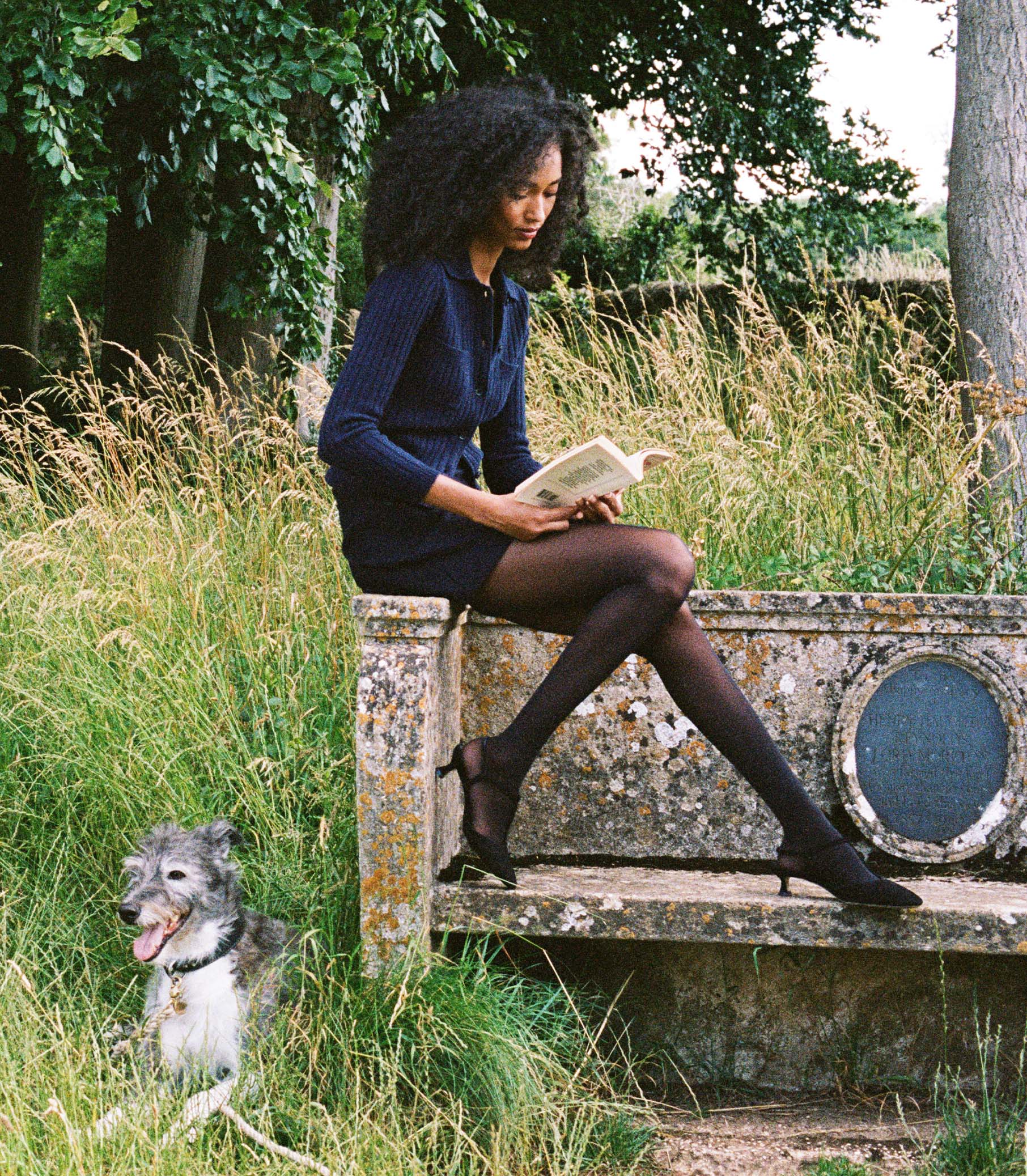 RAINA SKIRT -- DEEP NAVY view 4