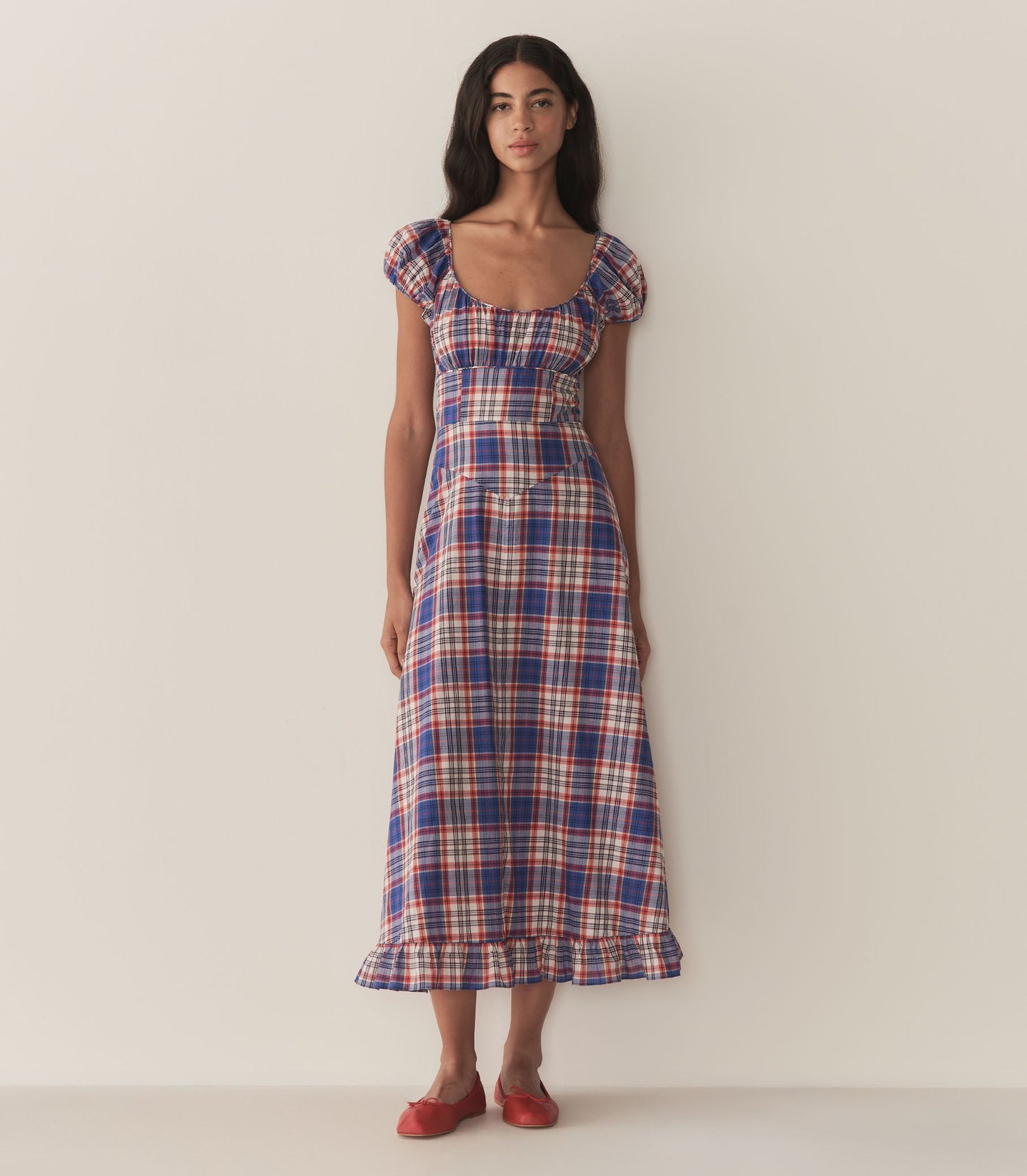 HMD -- RAMONA DRESS -- COTE Dâ€™AZUR PLAID