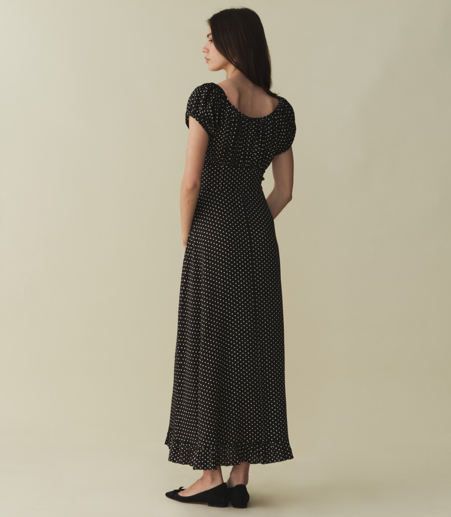 HMD -- RAMONA DRESS -- NOIR DOT view 3
