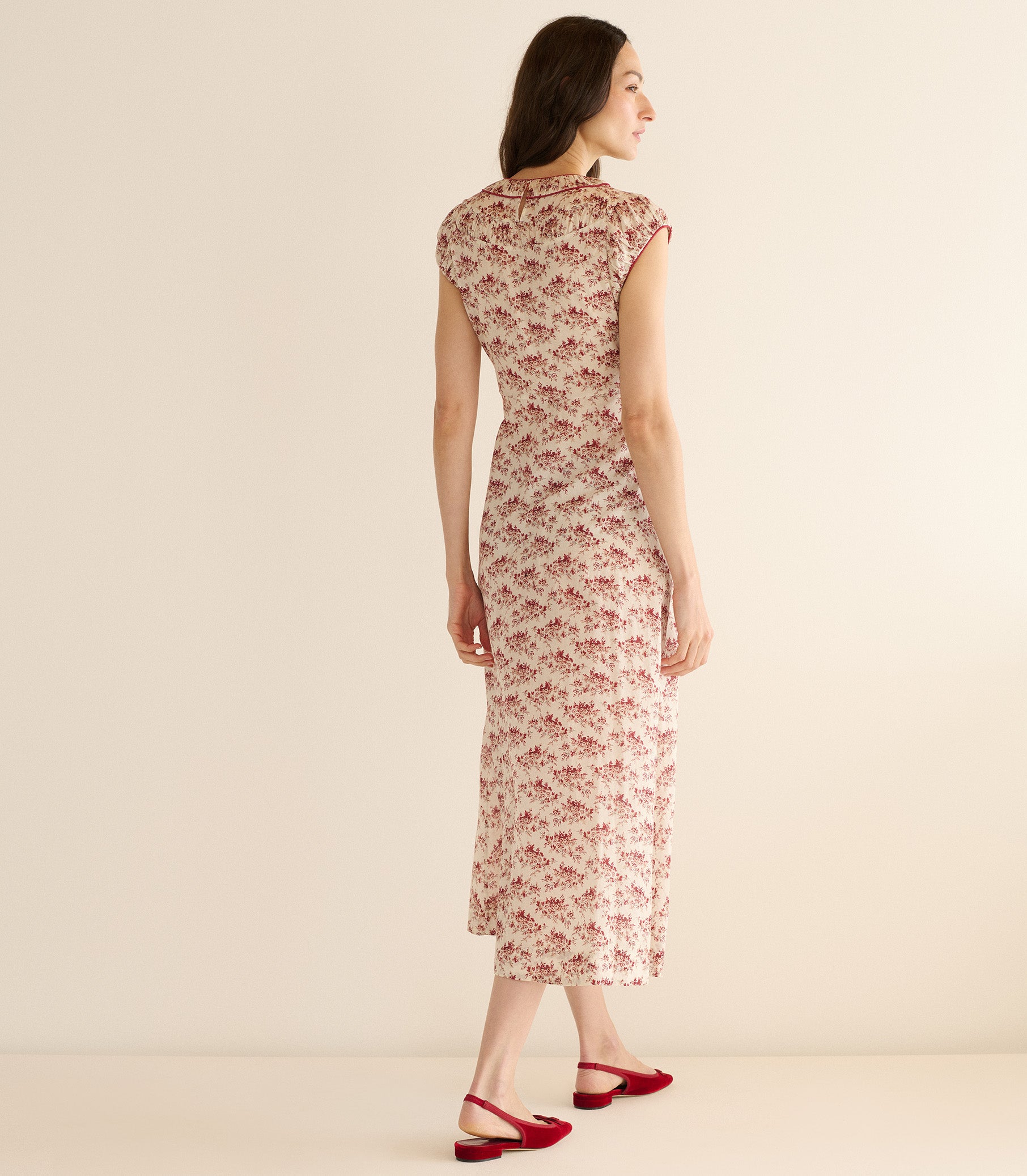 RAPHAELA DRESS -- IVORY ROSIER FLORAL view 5