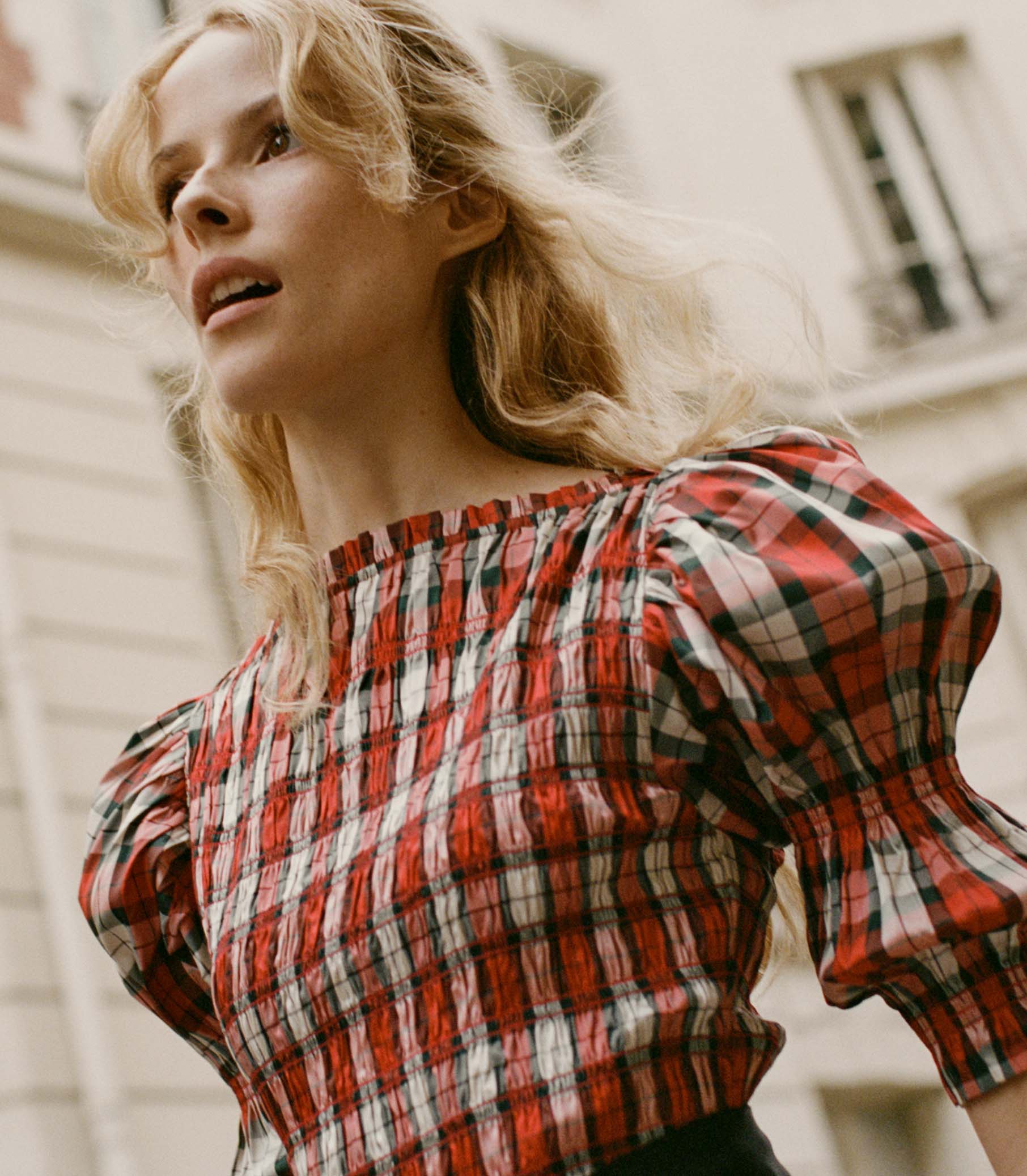 HMD -- RAQUELLA DRESS -- ROUGE ADALINE PLAID view 6
