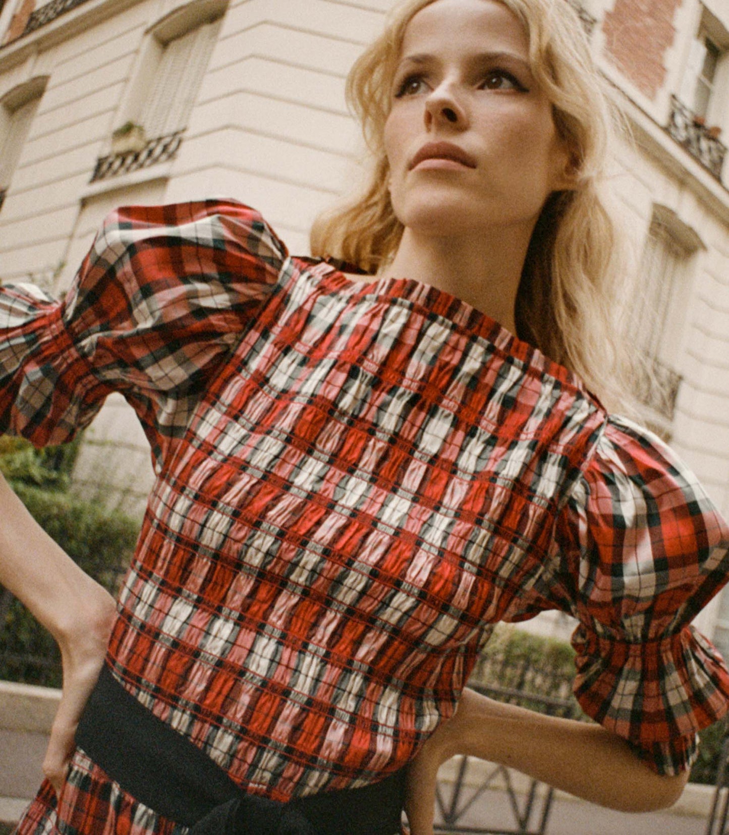 HMD -- RAQUELLA DRESS -- ROUGE ADALINE PLAID