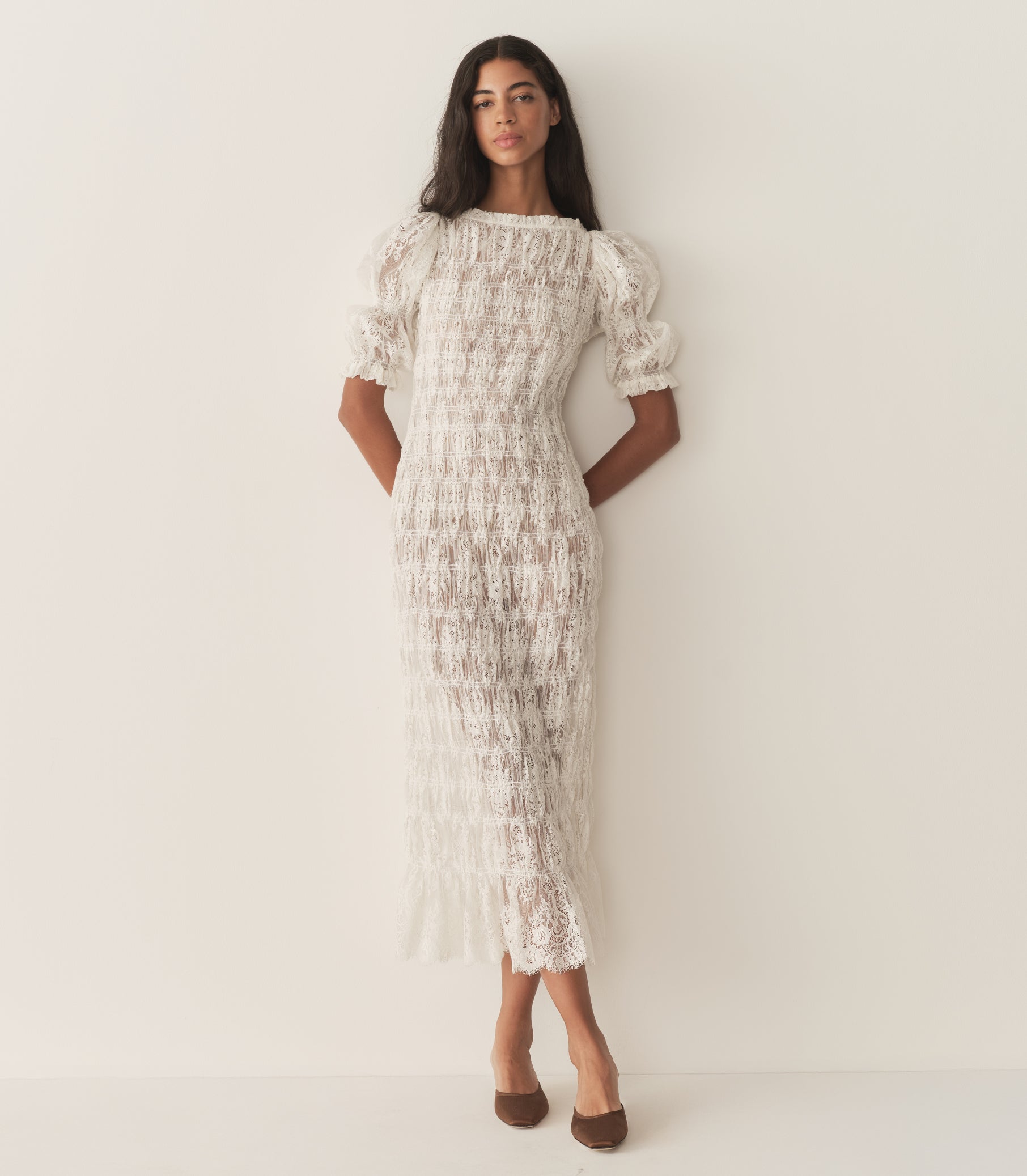 RAQUELLA DRESS -- SALT LACE view 4