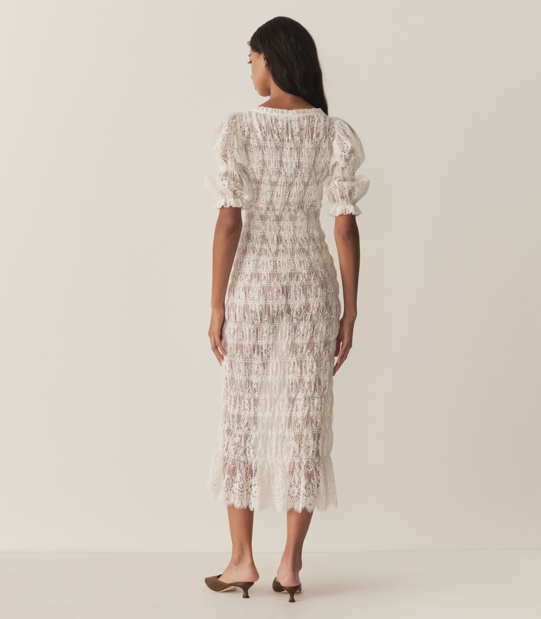 RAQUELLA DRESS -- SALT LACE view 5