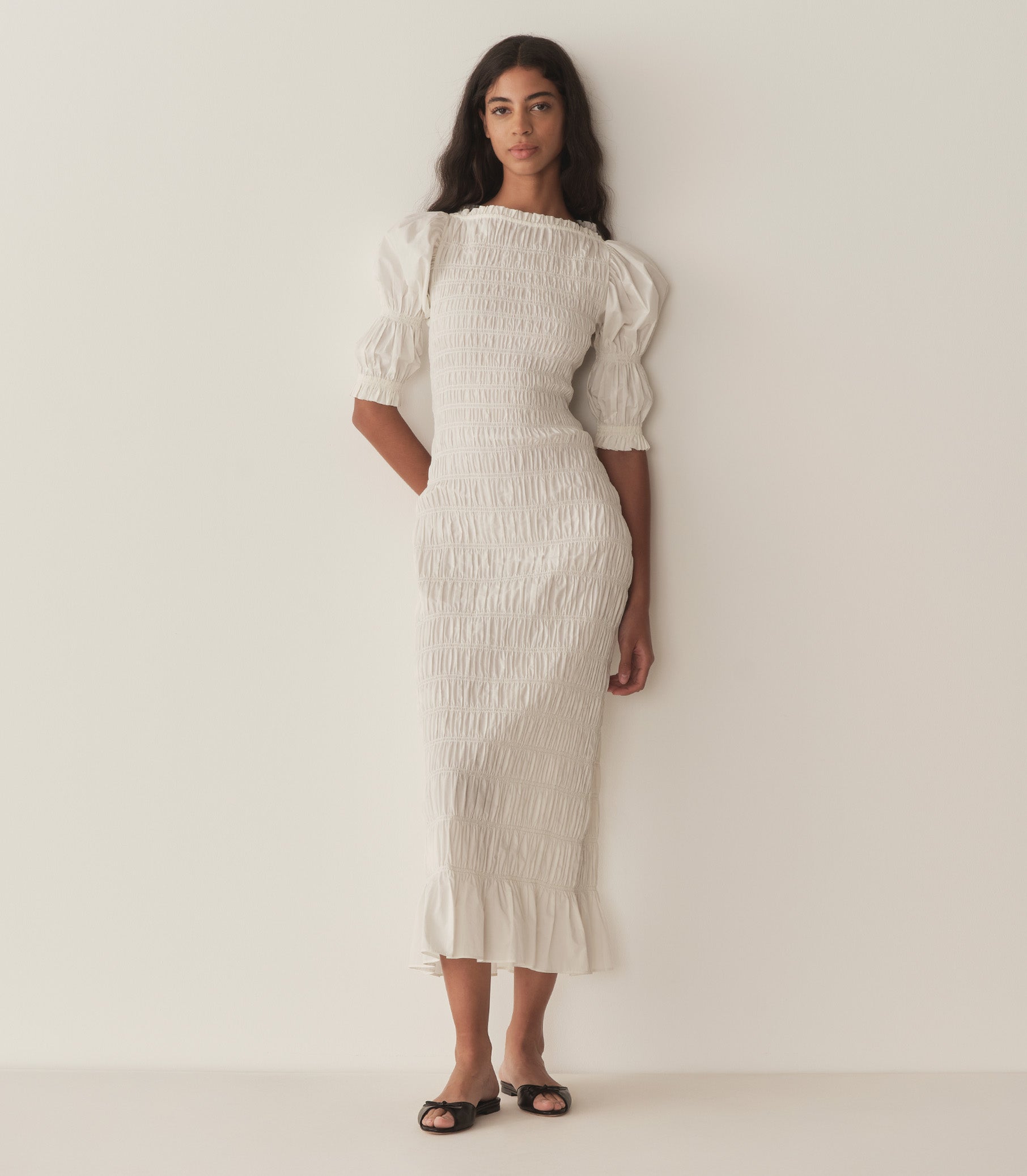 HMD -- RAQUELLA DRESS -- SALT view 1
