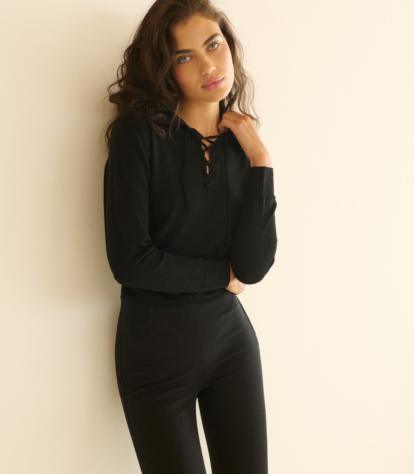 REED SWEATER -- BLACK