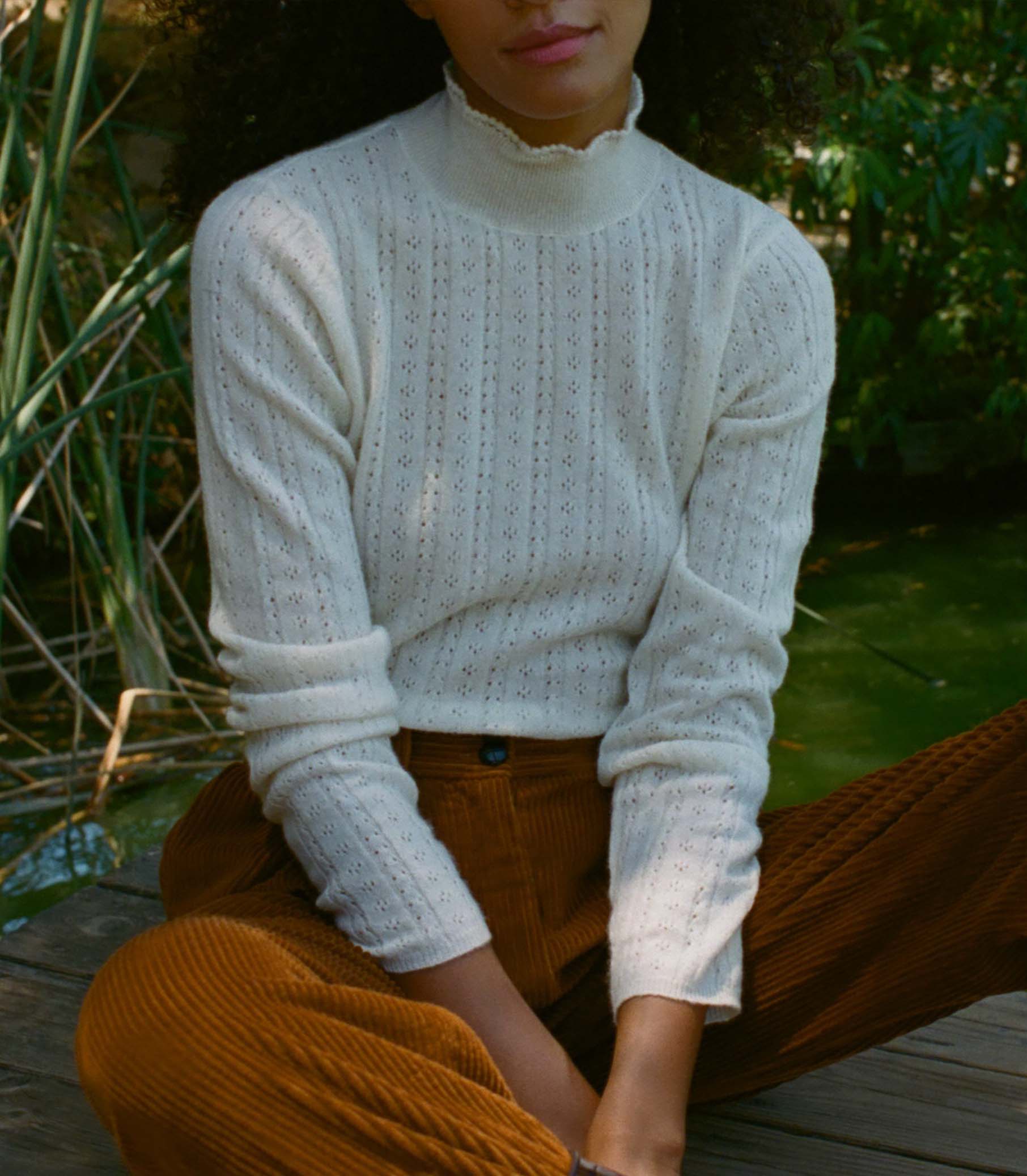 RENITA SWEATER -- IVORY view 2