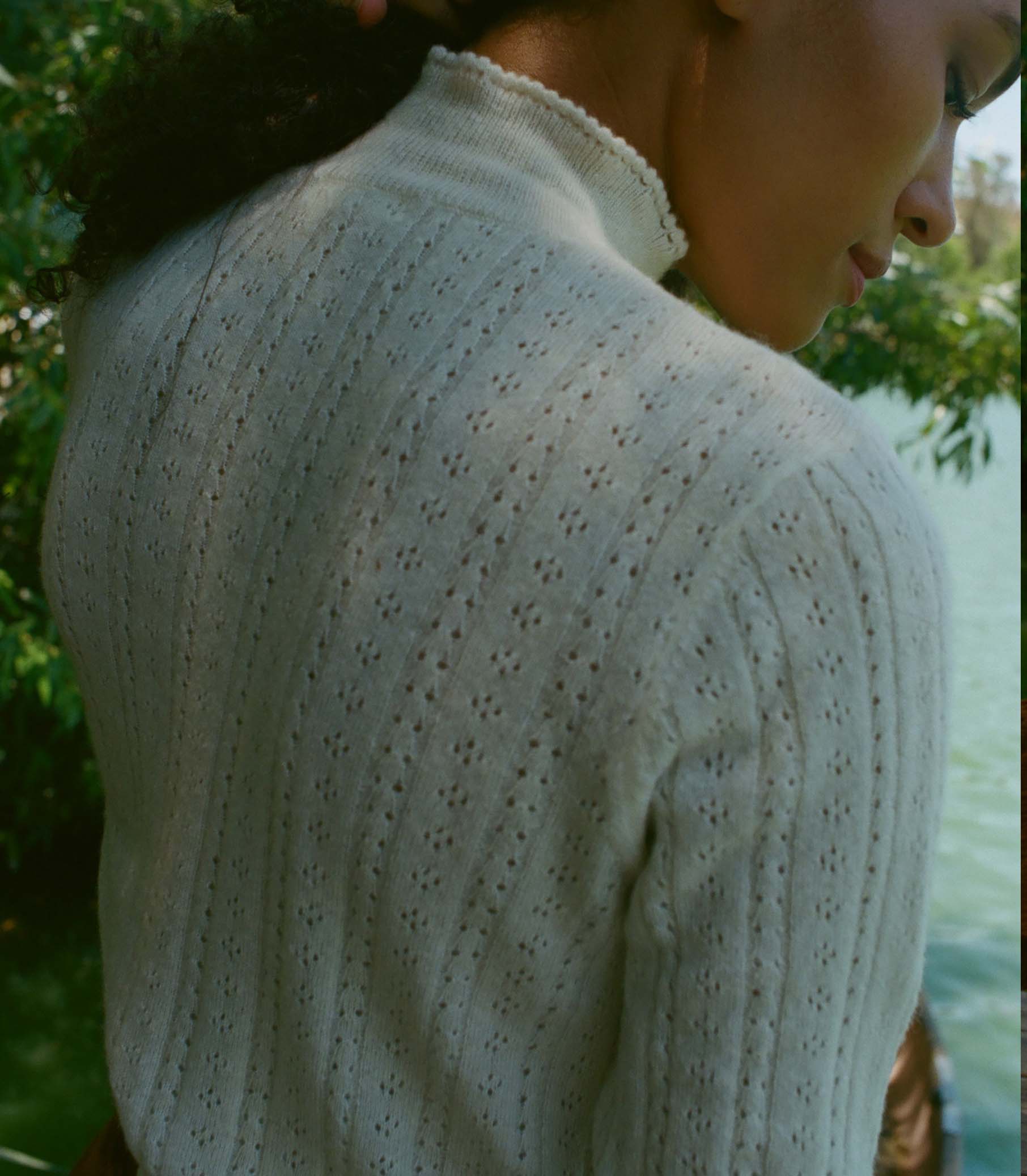 RENITA SWEATER -- IVORY view 4