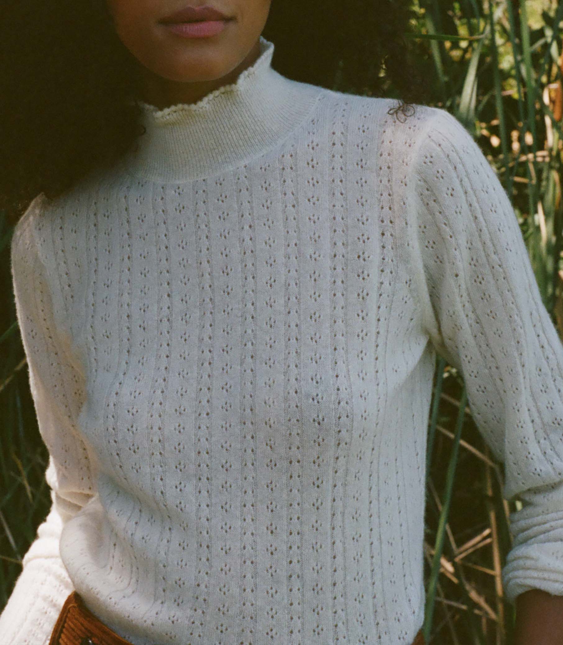 RENITA SWEATER -- IVORY view 3