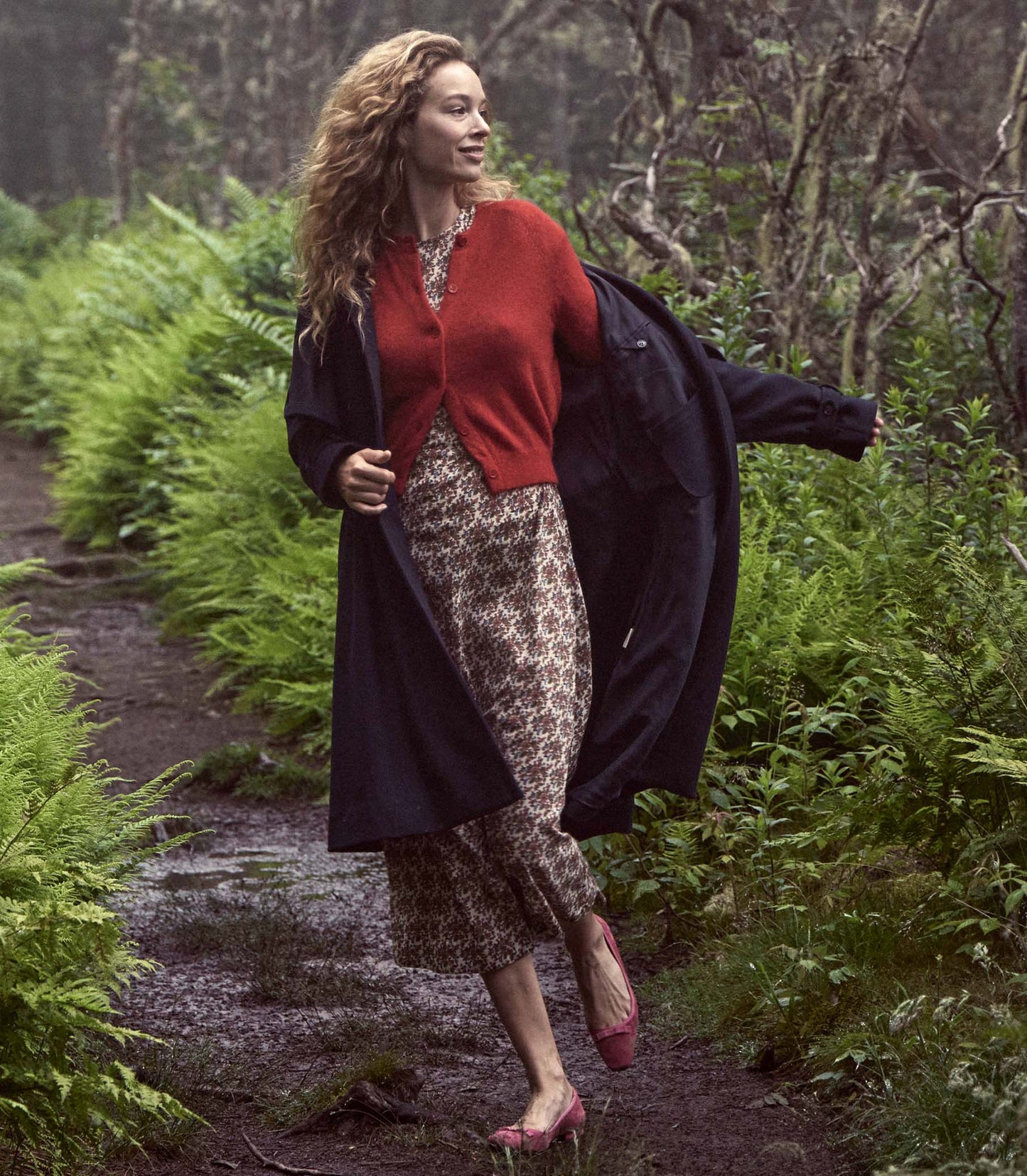 HMD -- RHODIA DRESS -- CREME FOREST FLORAL