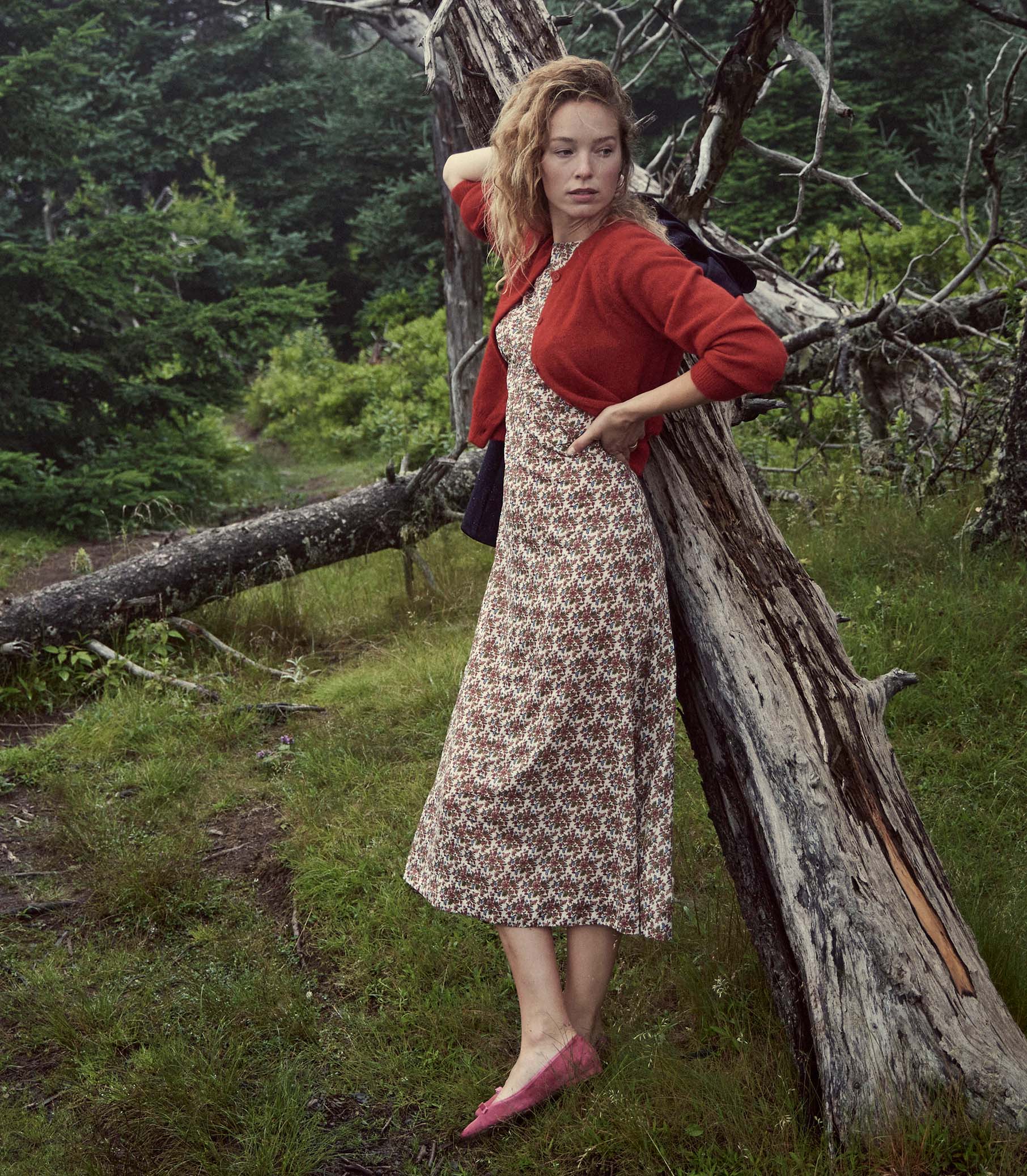 HMD -- RHODIA DRESS -- CREME FOREST FLORAL view 5
