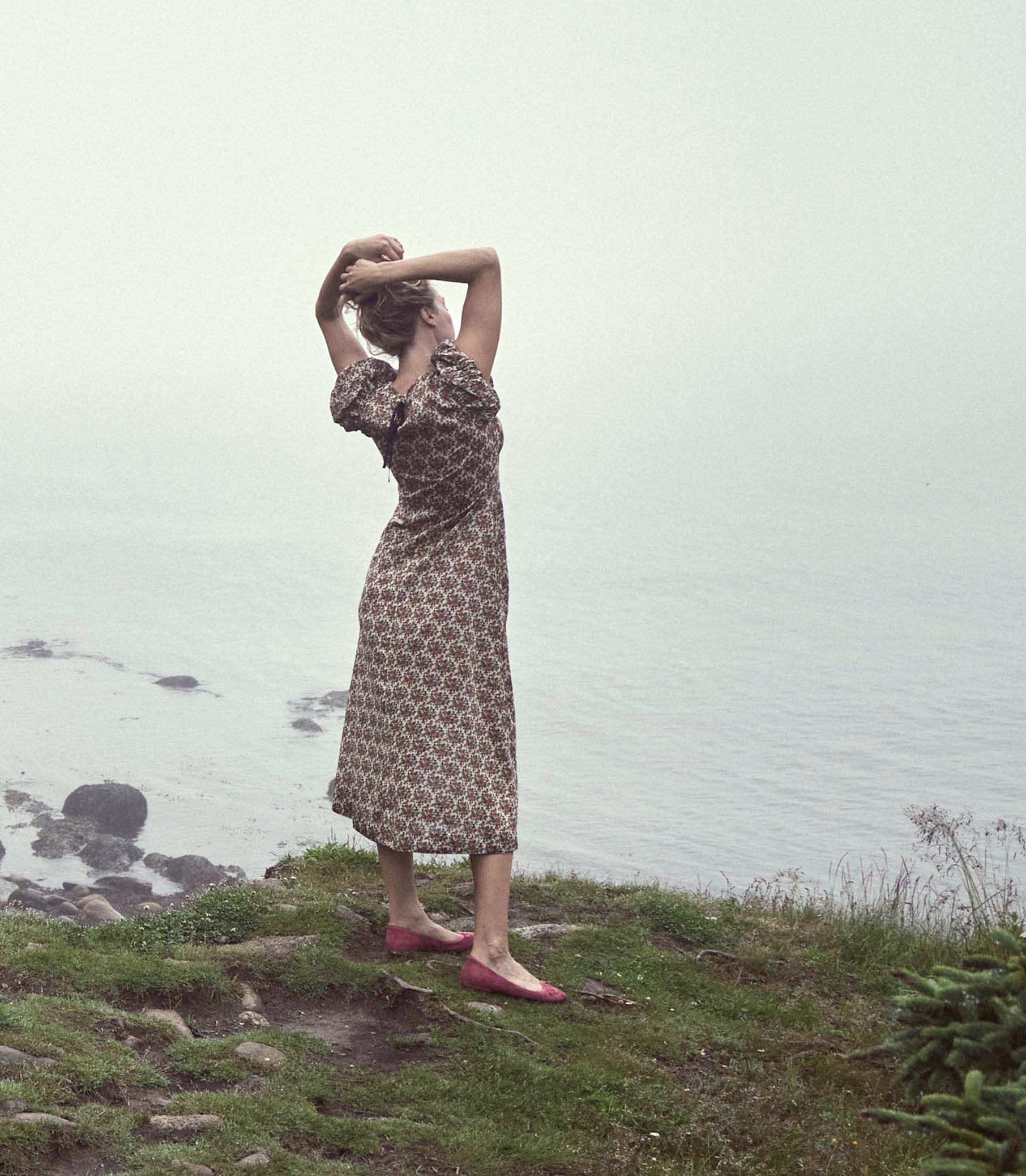 HMD -- RHODIA DRESS -- CREME FOREST FLORAL view 2
