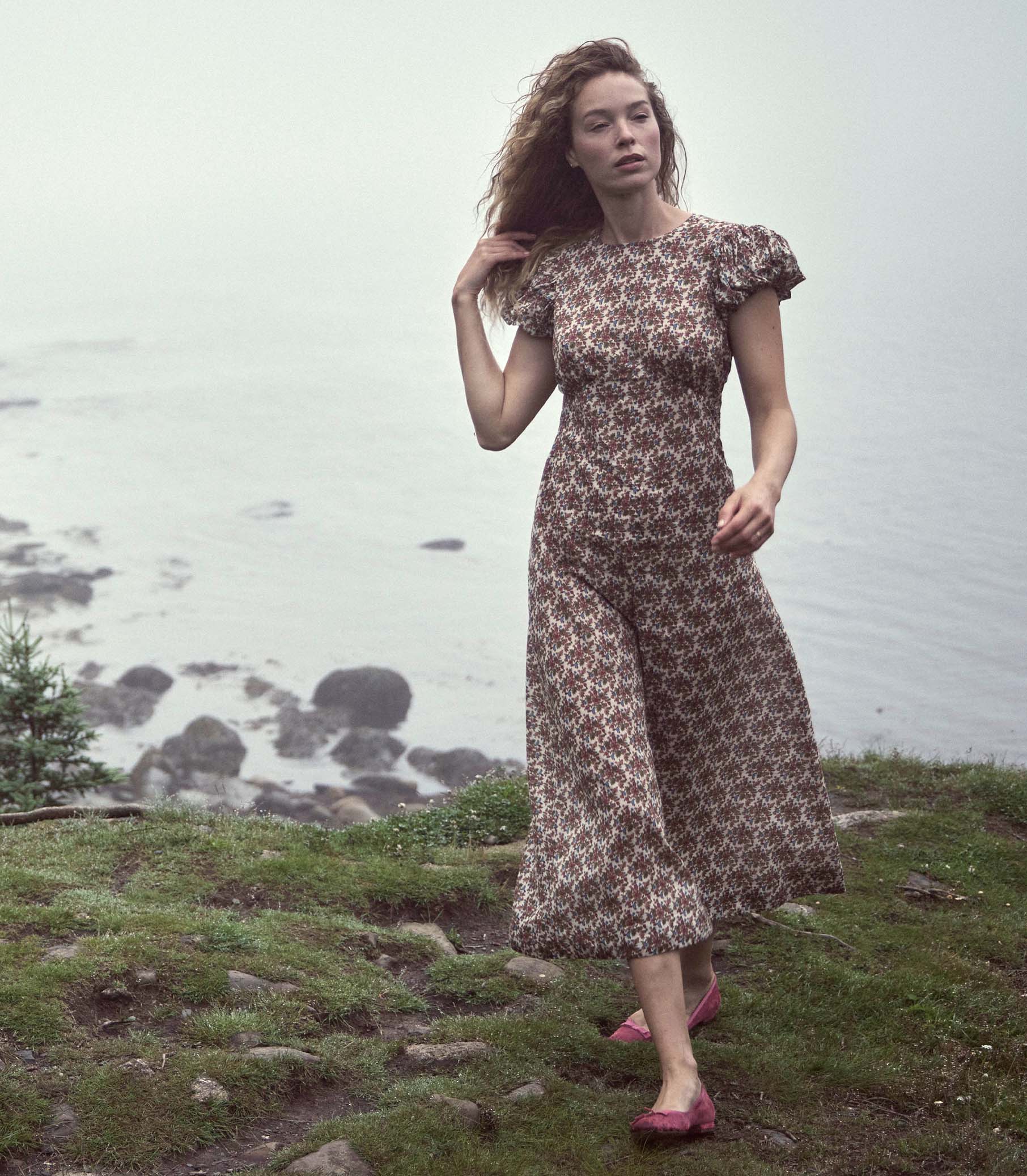 HMD -- RHODIA DRESS -- CREME FOREST FLORAL view 3
