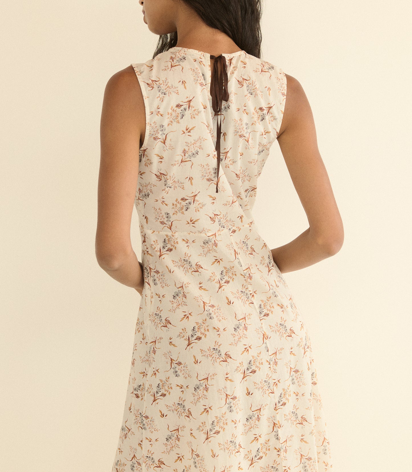 RIONA DRESS -- CRÈME WINDSWEPT MEADOW