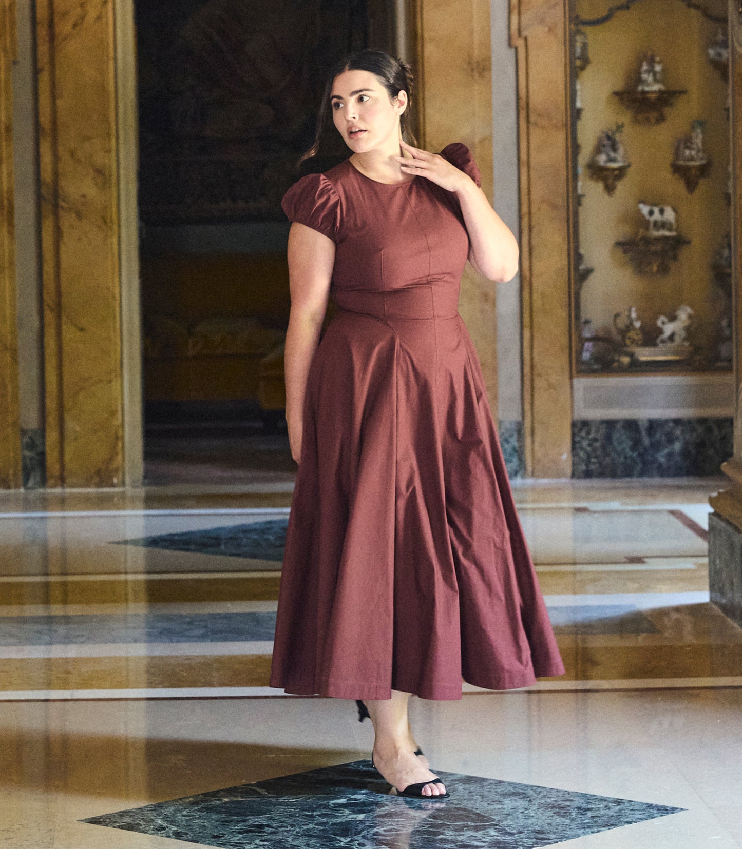 RIVELLE DRESS -- DAHLIA