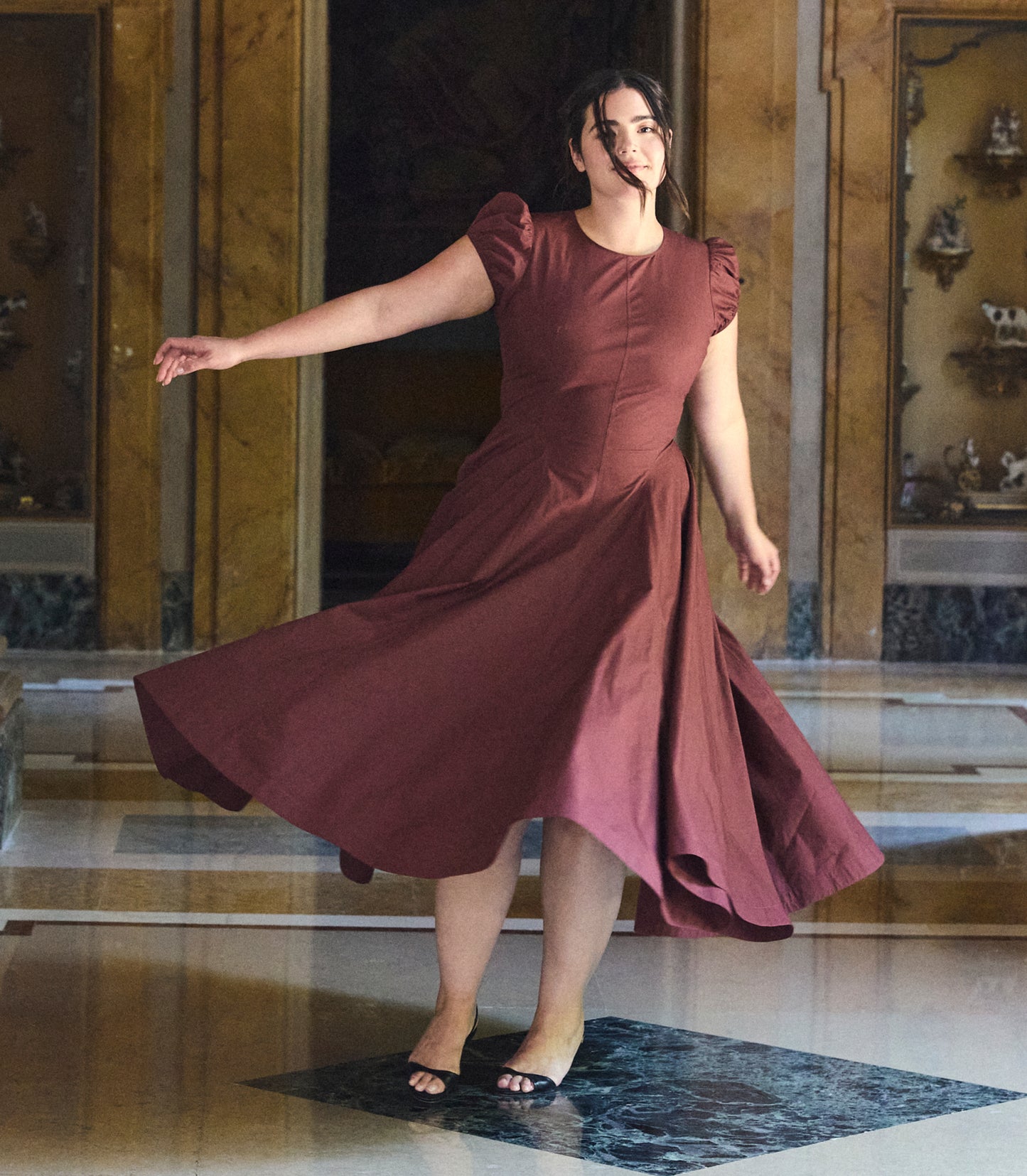 RIVELLE DRESS -- DAHLIA