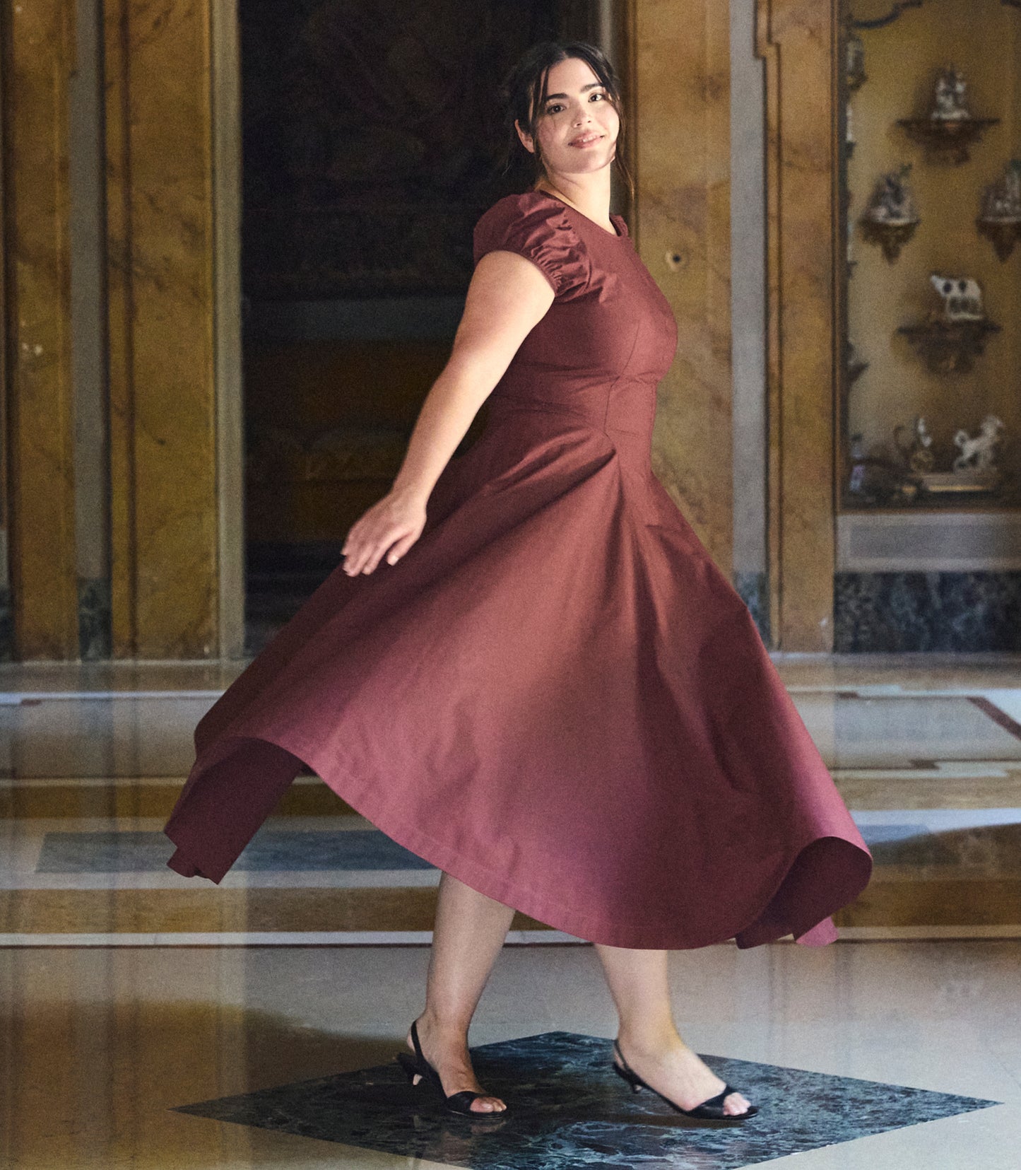 RIVELLE DRESS -- DAHLIA