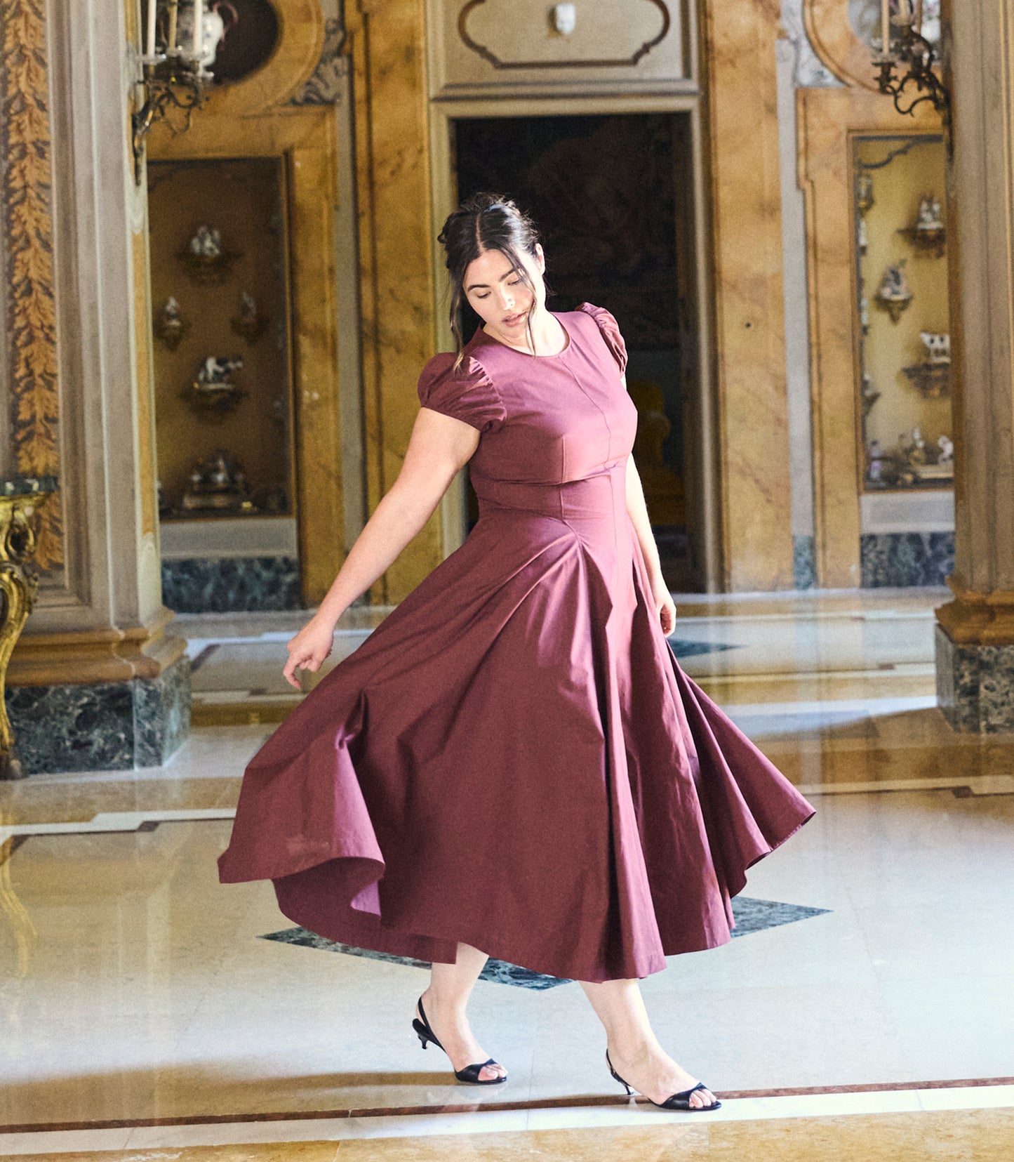 RIVELLE DRESS -- DAHLIA