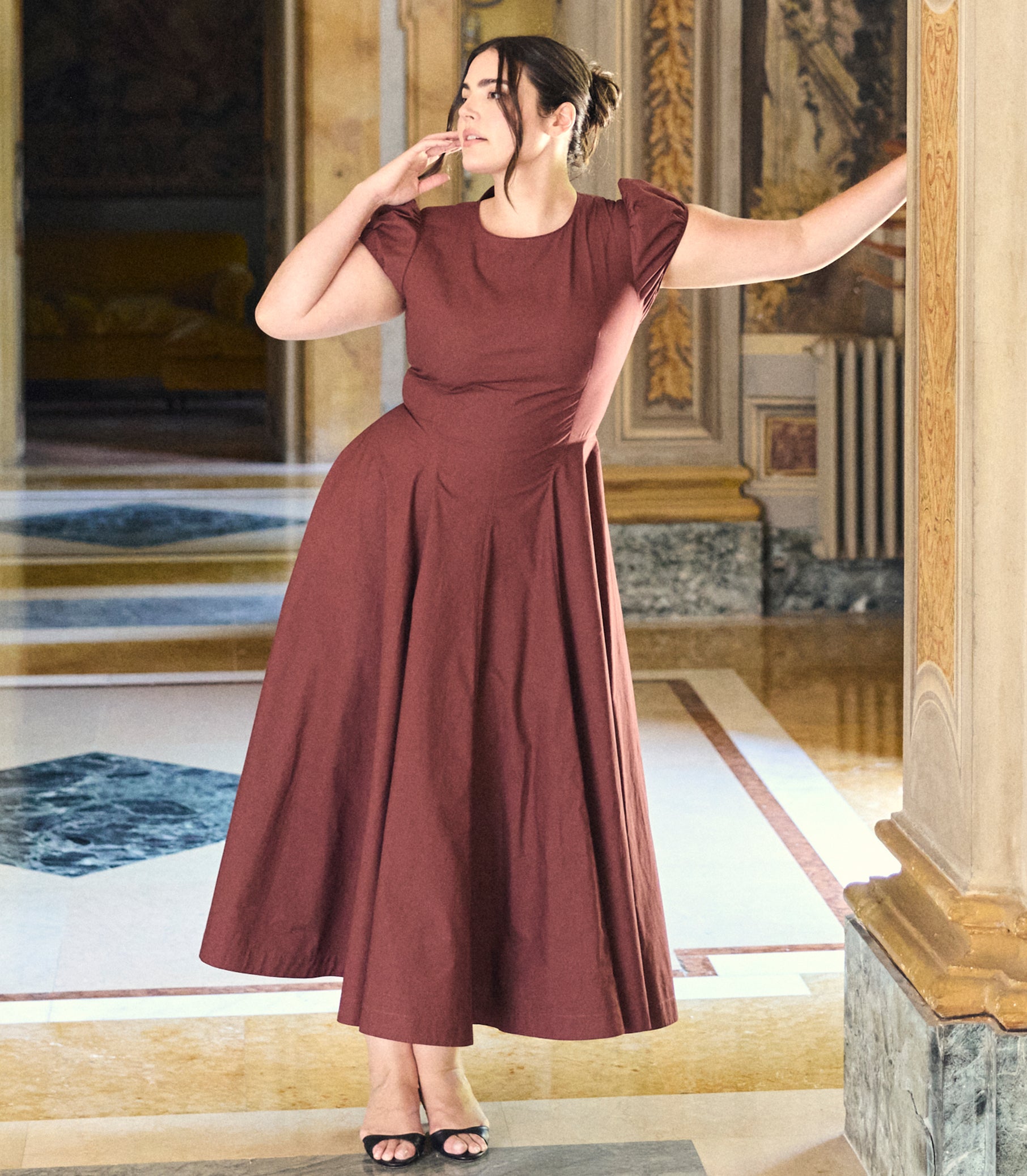 RIVELLE DRESS -- DAHLIA view 8

