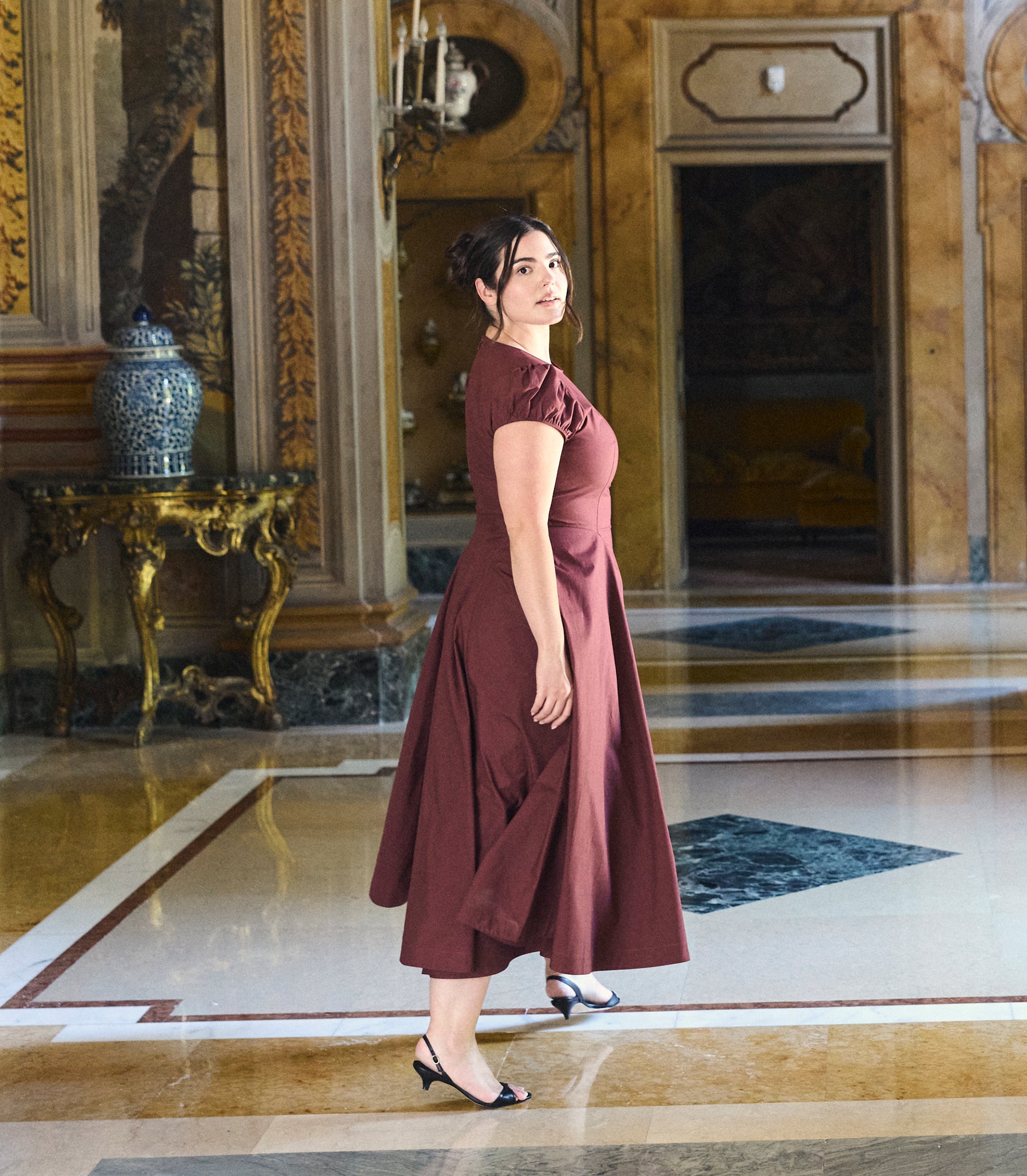 RIVELLE DRESS -- DAHLIA view 9
