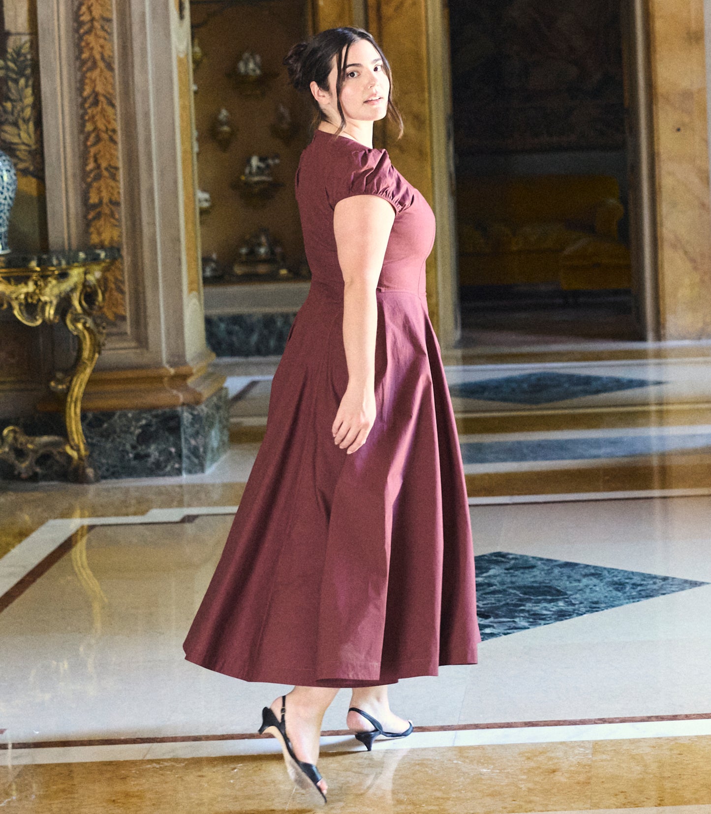 RIVELLE DRESS -- DAHLIA