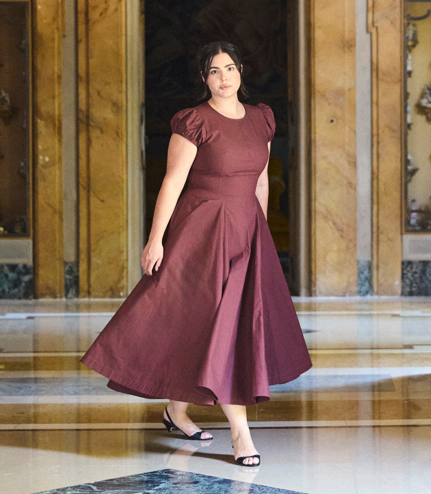 RIVELLE DRESS -- DAHLIA