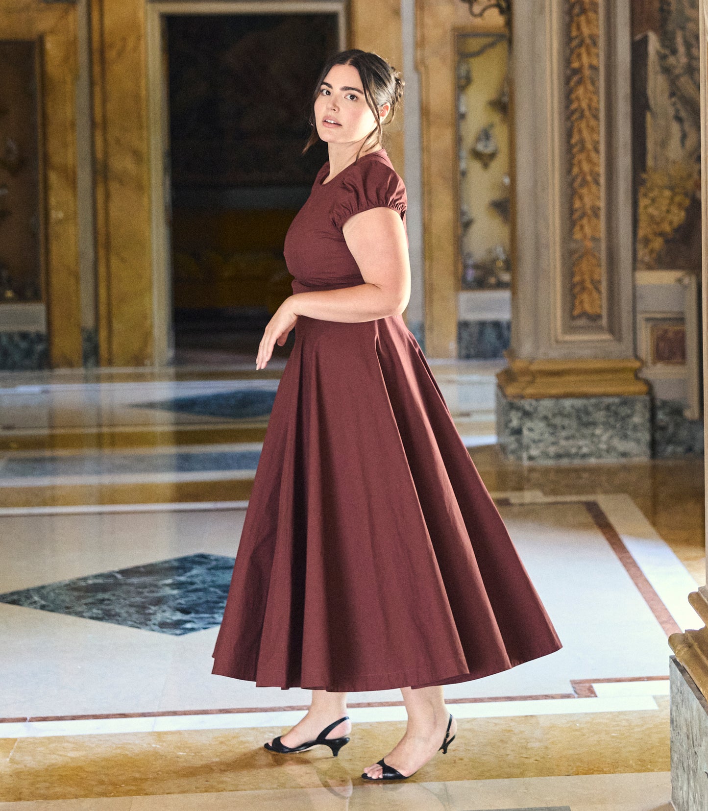 RIVELLE DRESS -- DAHLIA