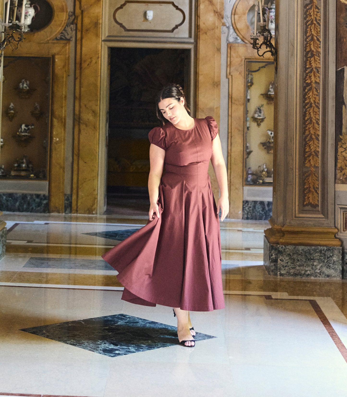 RIVELLE DRESS -- DAHLIA