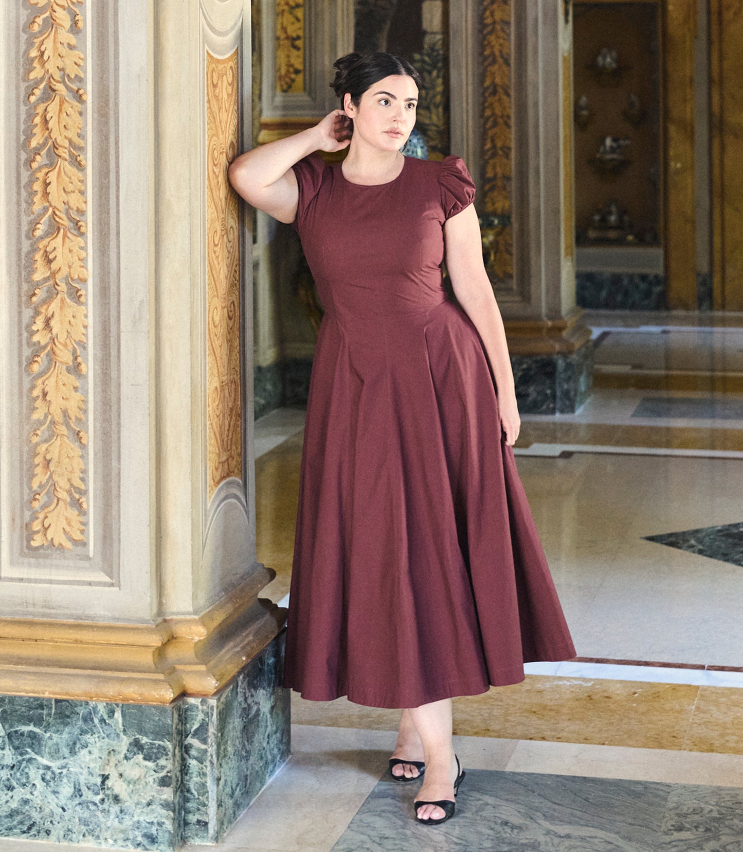 RIVELLE DRESS -- DAHLIA