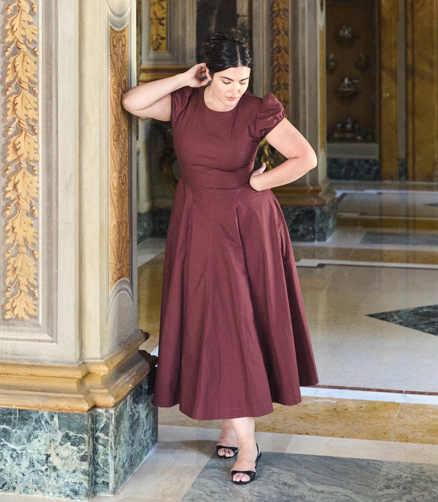 RIVELLE DRESS -- DAHLIA