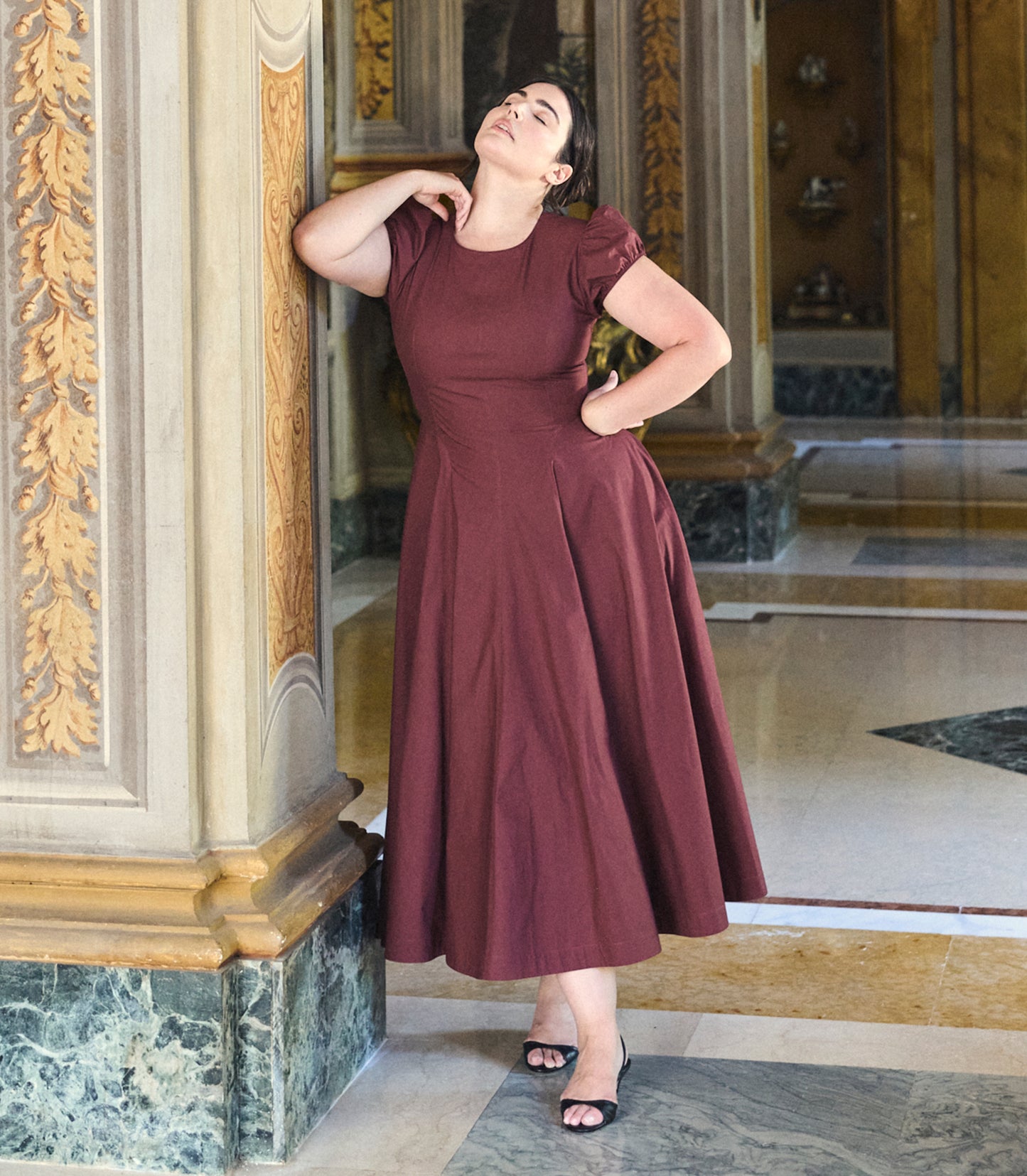 RIVELLE DRESS -- DAHLIA