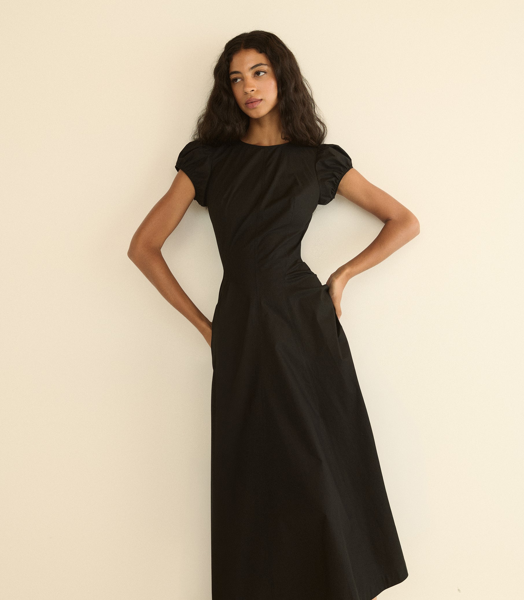 RIVELLE DRESS -- BLACK view 4
