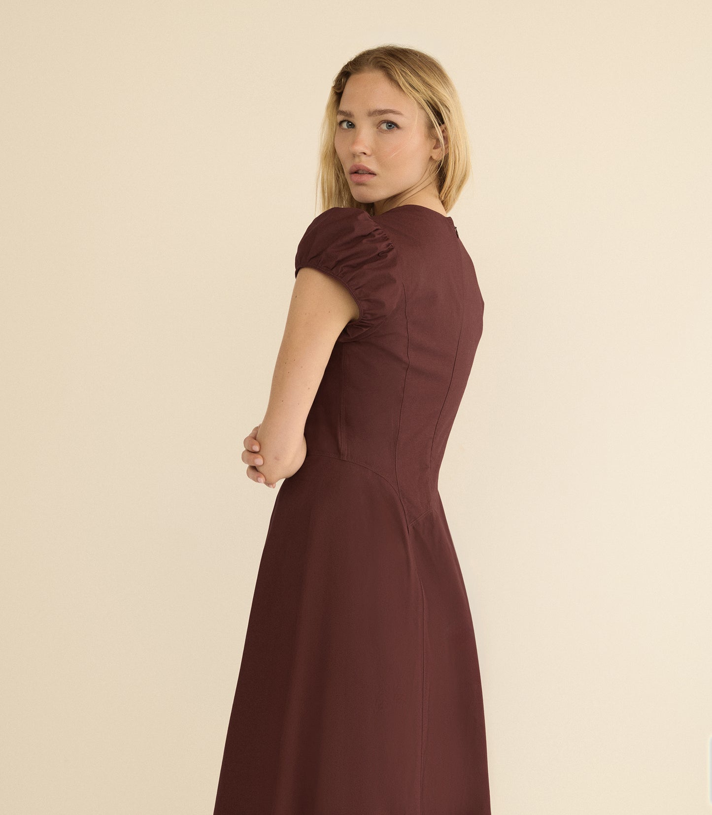 RIVELLE DRESS -- DAHLIA