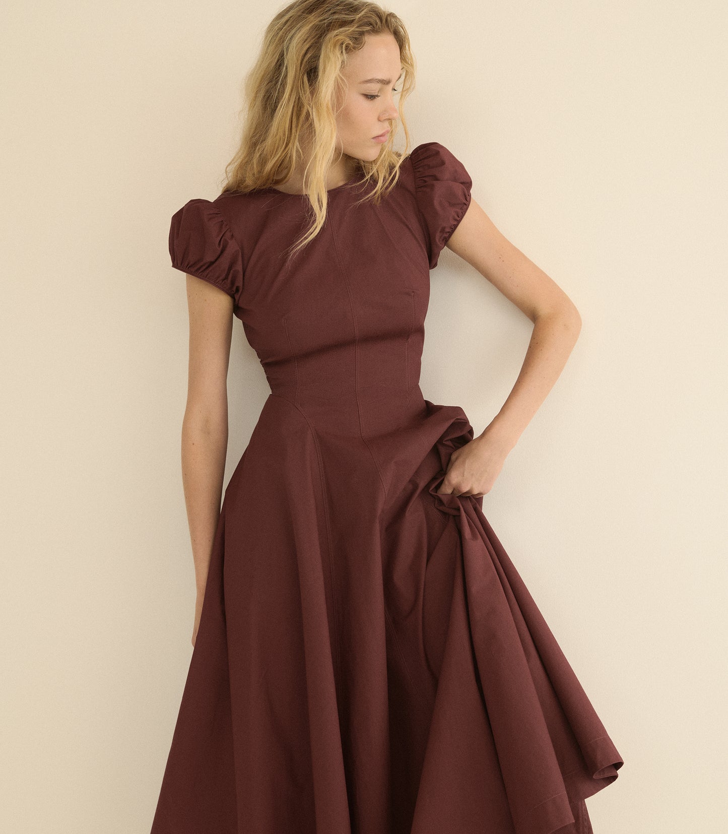 RIVELLE DRESS -- DAHLIA
