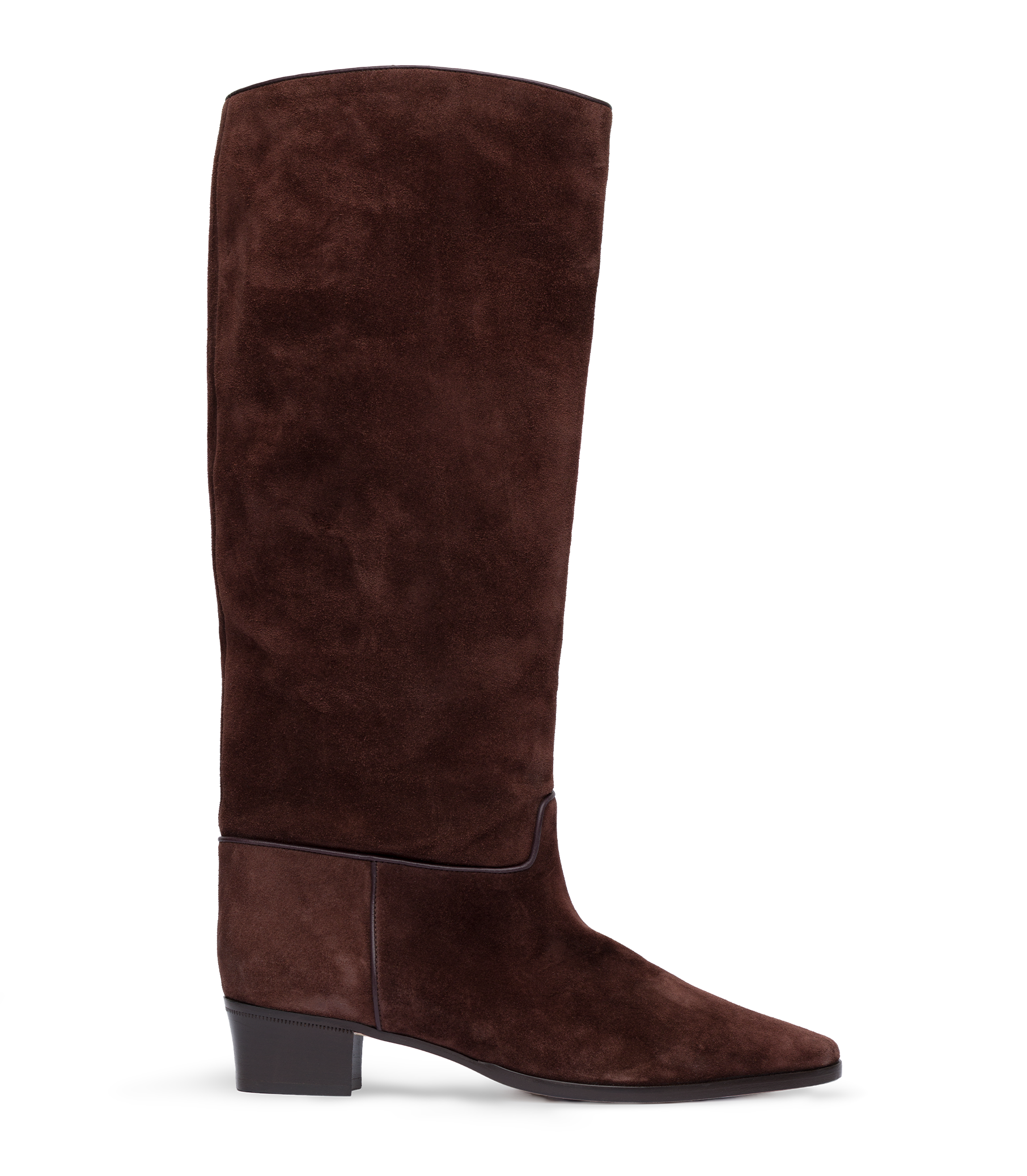 RIVIERA BOOT -- EQUESTRIAN BROWN SUEDE view 4
