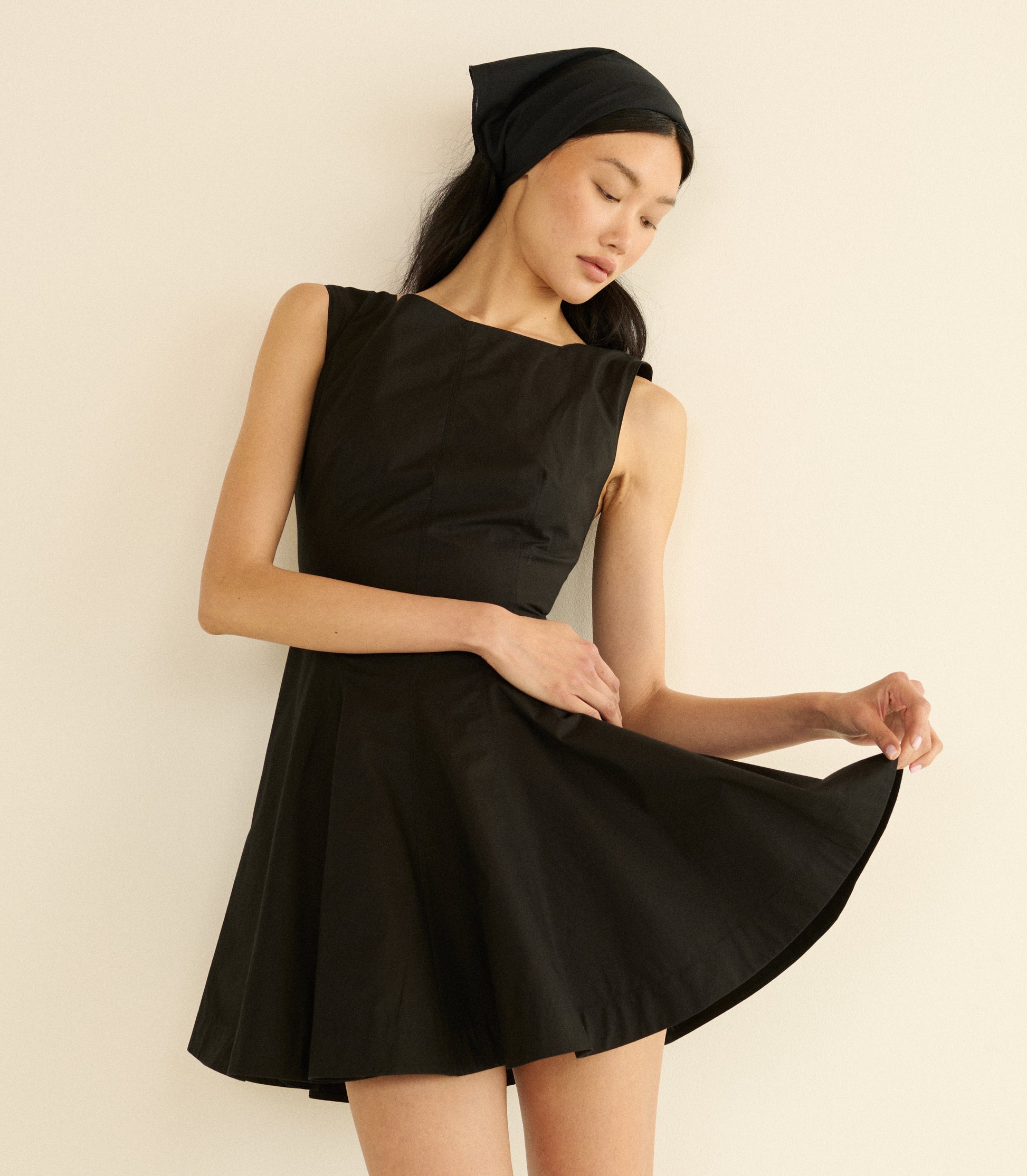 RIVIETTE DRESS -- BLACK view 4
