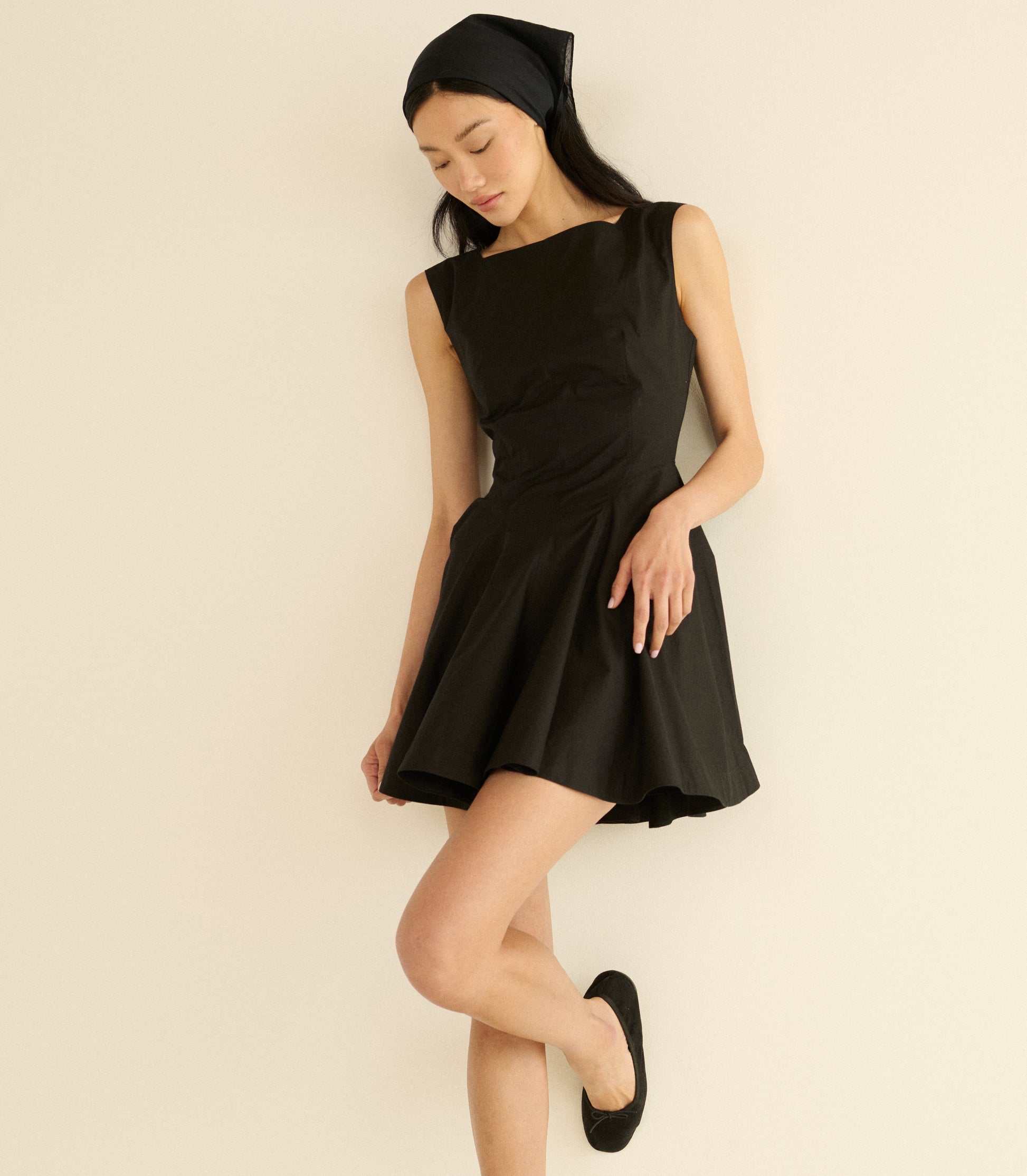 RIVIETTE DRESS -- BLACK view 2
