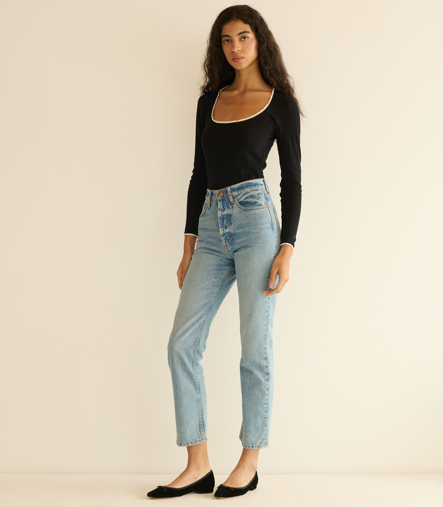 ROMY TEE -- BLACK view 2