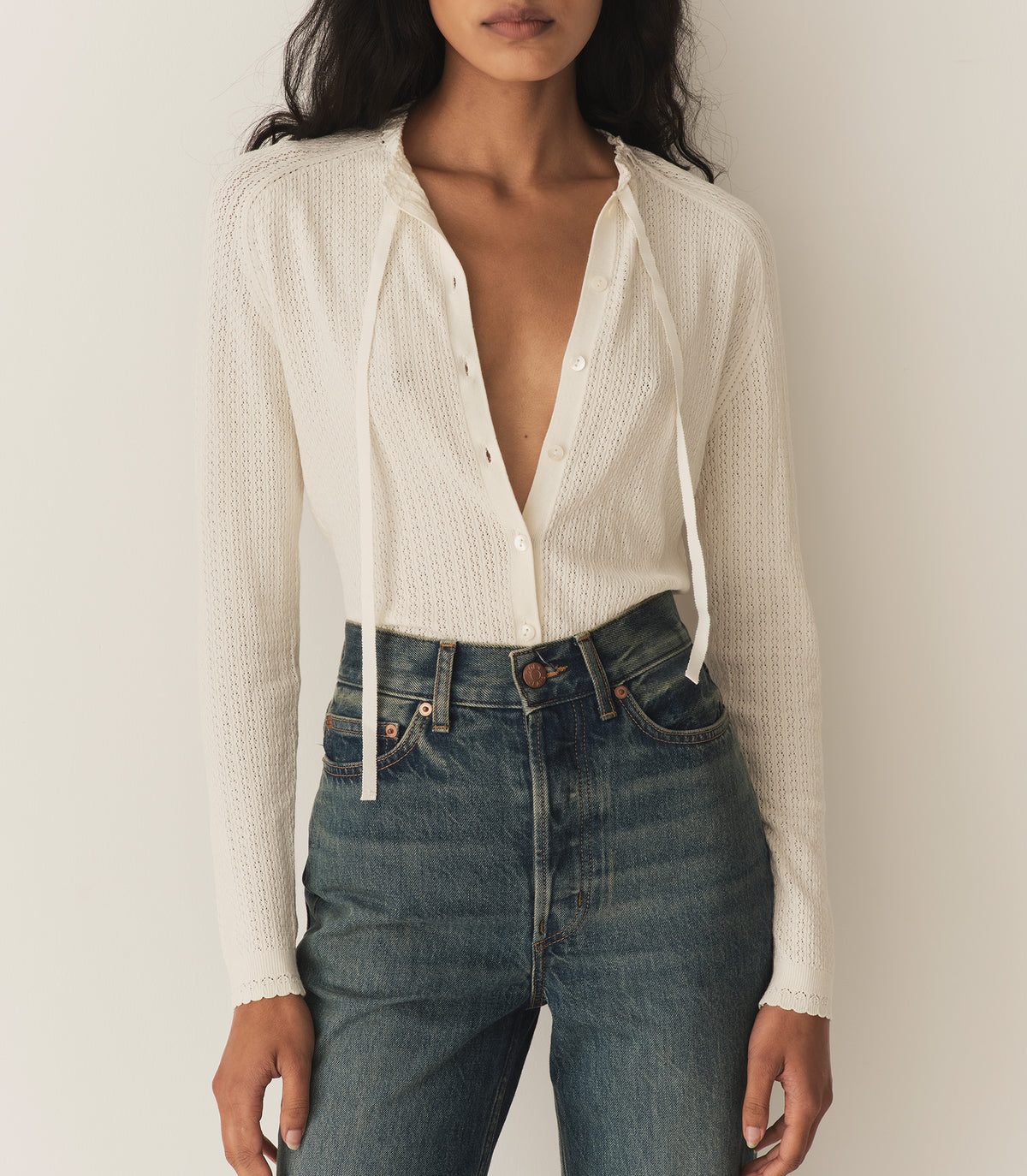 HMD -- ROSALINE CARDIGAN -- IVORY view 2
