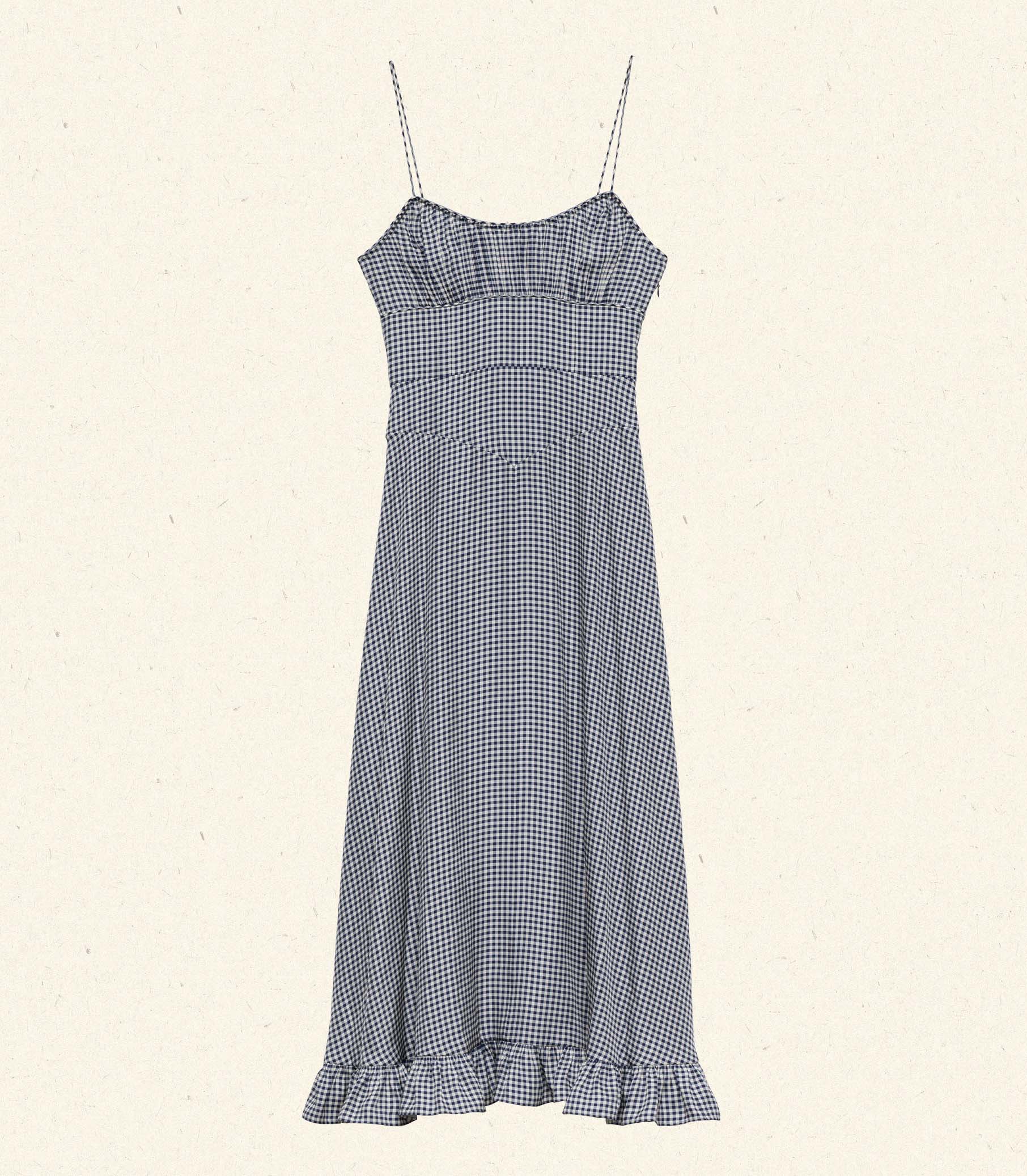 ROSARIA DRESS -- SANTA MARINA GINGHAM view 7