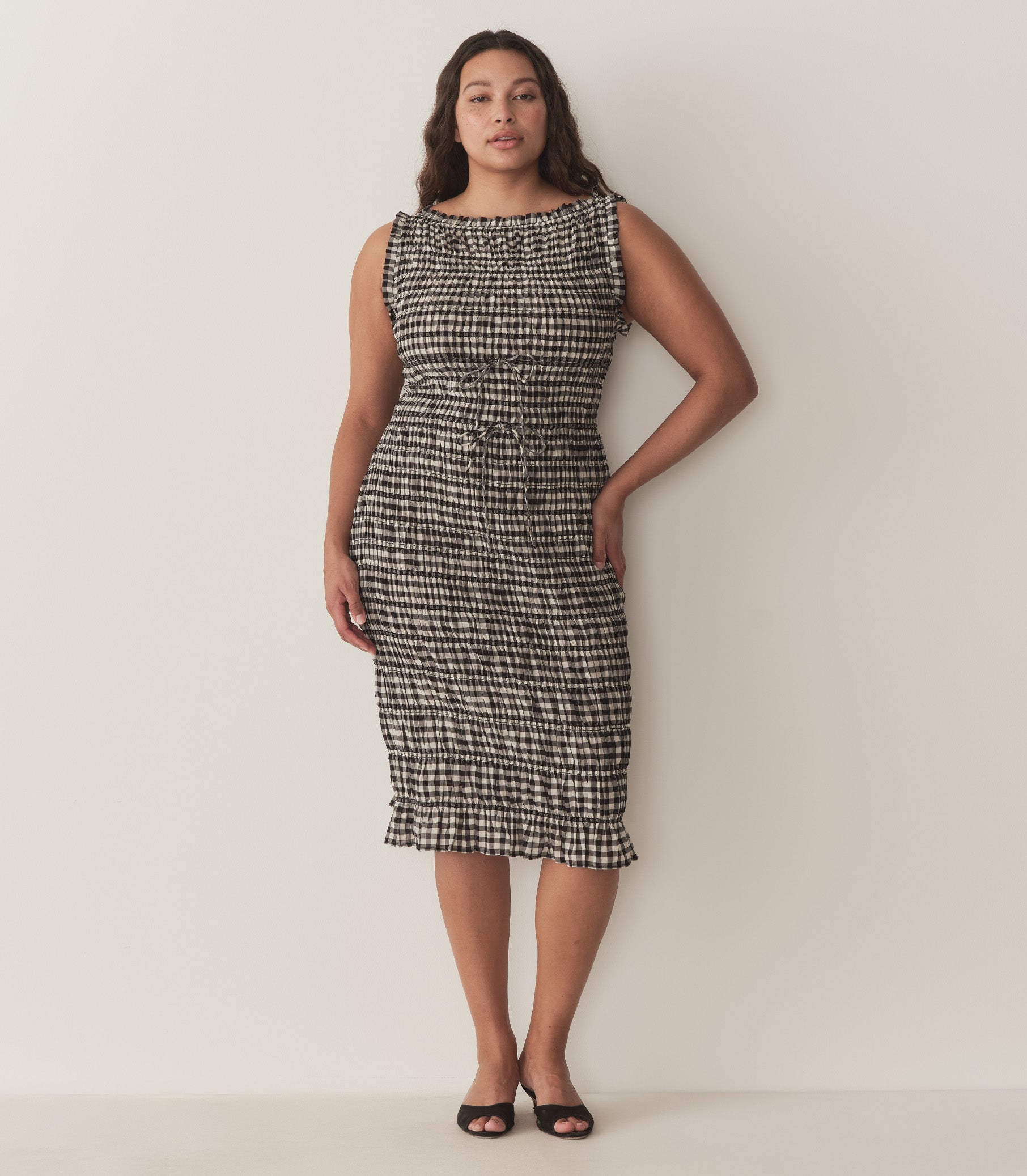 HMD -- ROSELLA DRESS -- NOIR GRETA GINGHAM view 7
